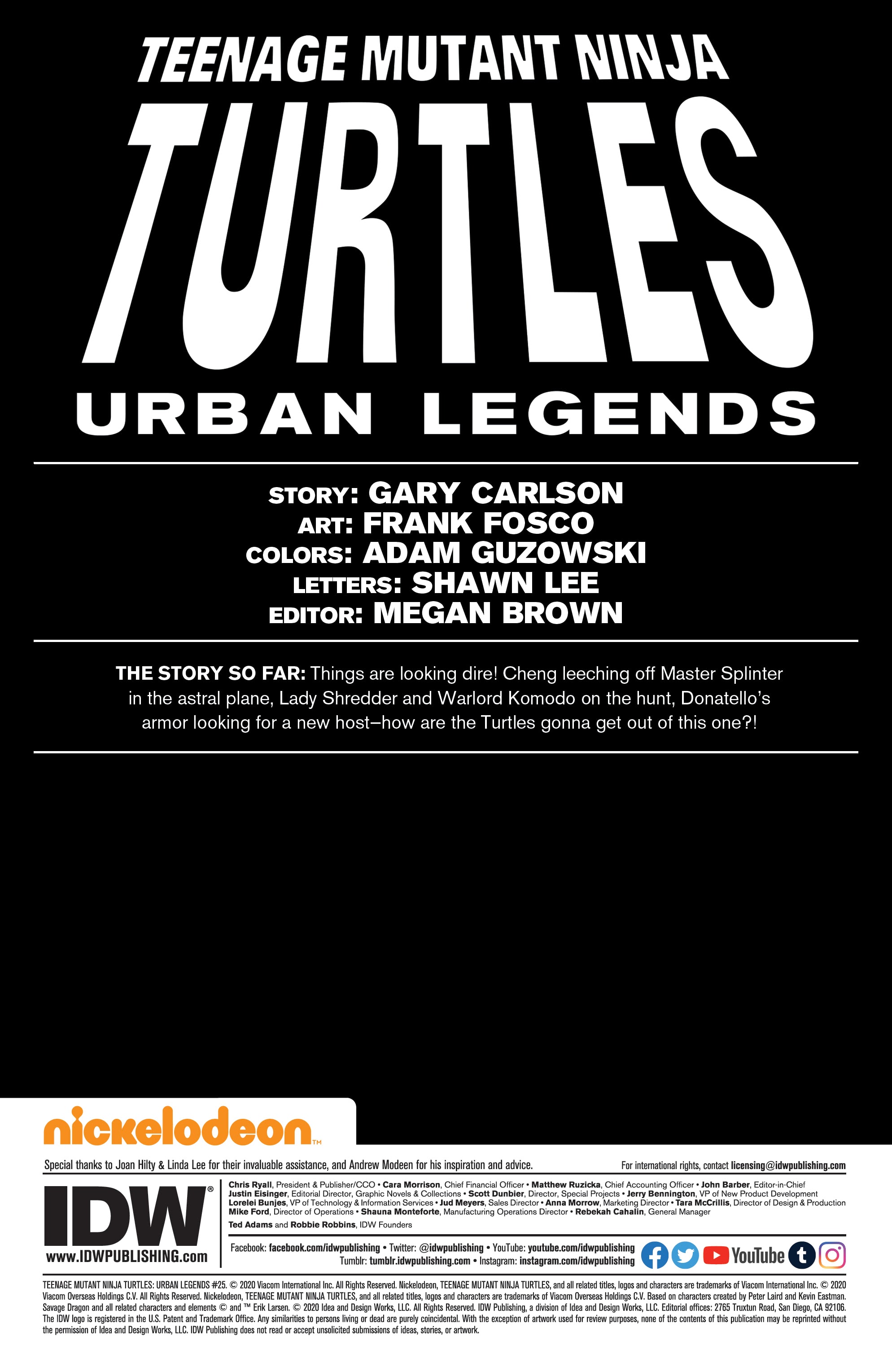 Read online Teenage Mutant Ninja Turtles: Urban Legends comic -  Issue #25 - 2
