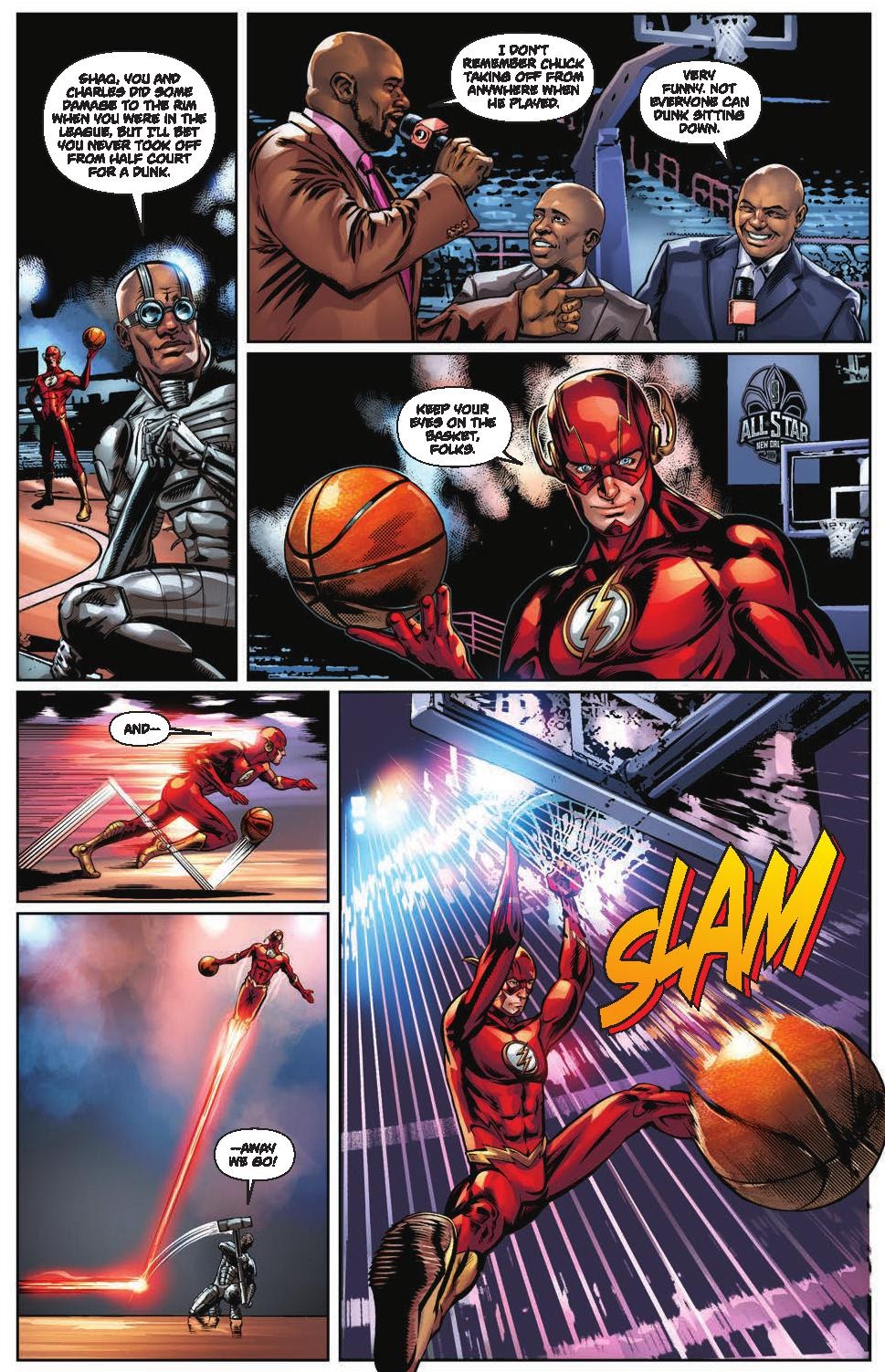Read online The Justice League Goes Inside the NBA-All Star Edition comic -  Issue # Full - 6