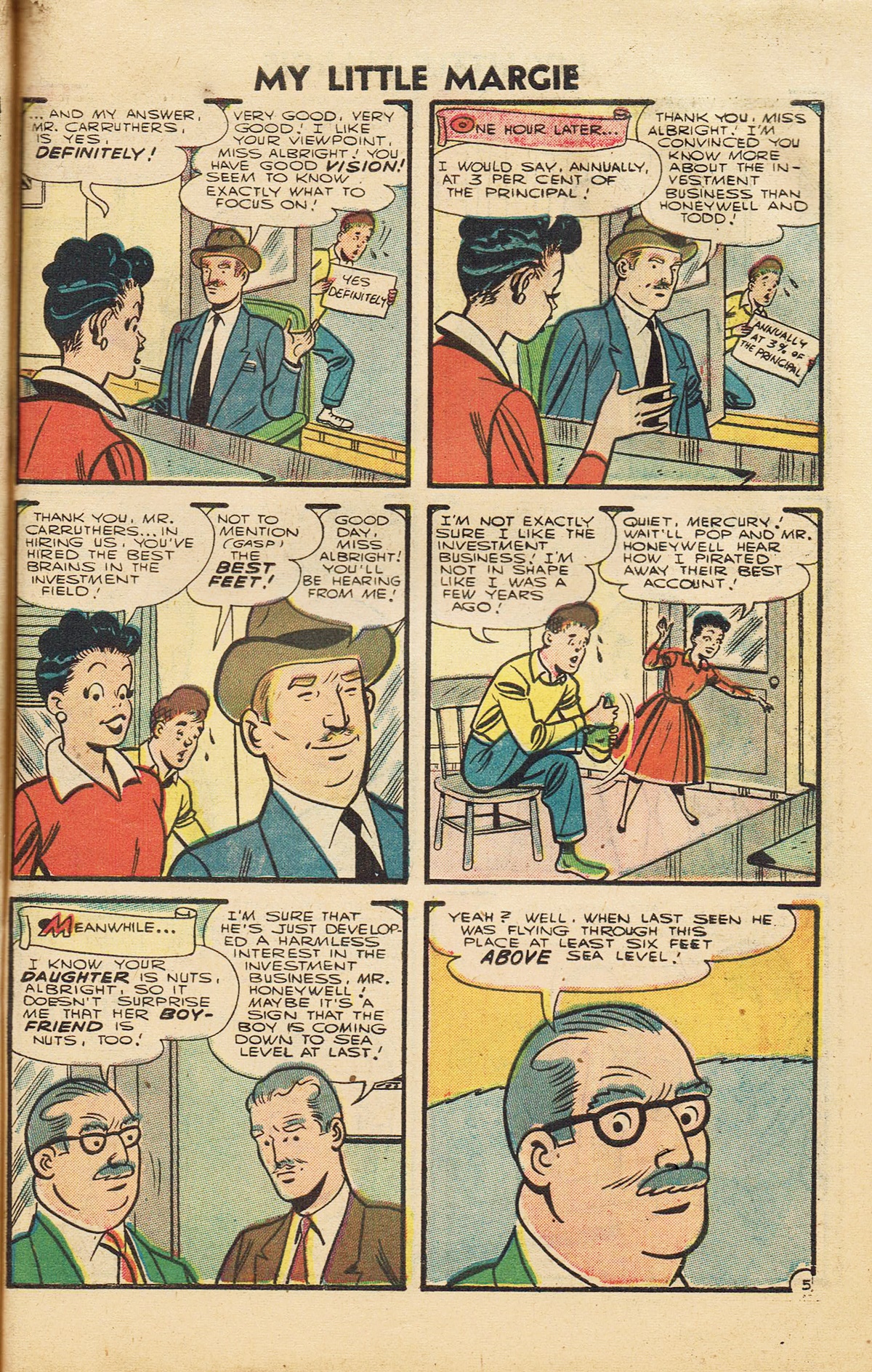 Read online My Little Margie (1954) comic -  Issue #20 - 70