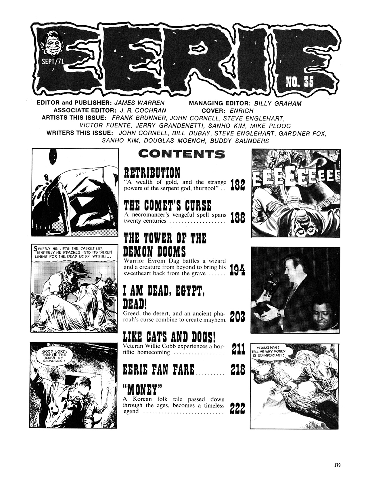 Read online Eerie Archives comic -  Issue # TPB 7 - 180