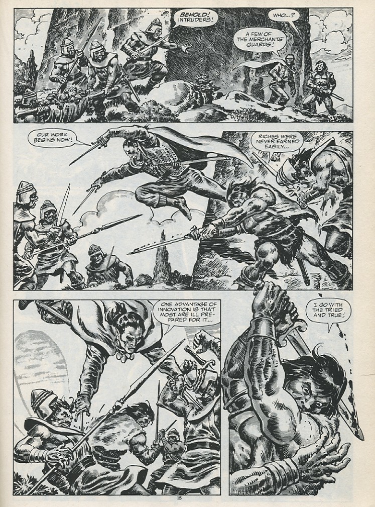 Read online The Savage Sword Of Conan comic -  Issue #187 - 17