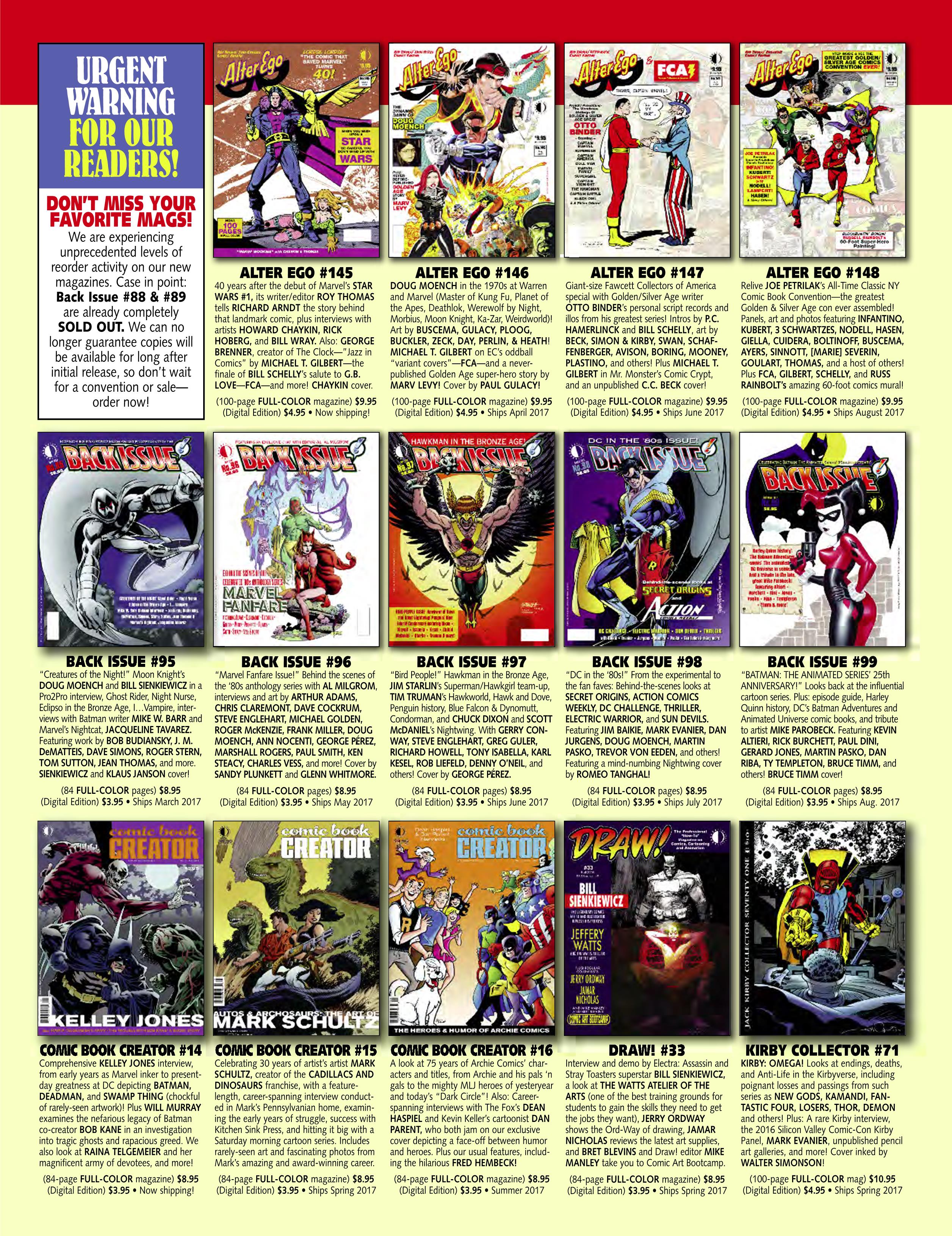 Read online The Jack Kirby Collector comic -  Issue #70 - 99