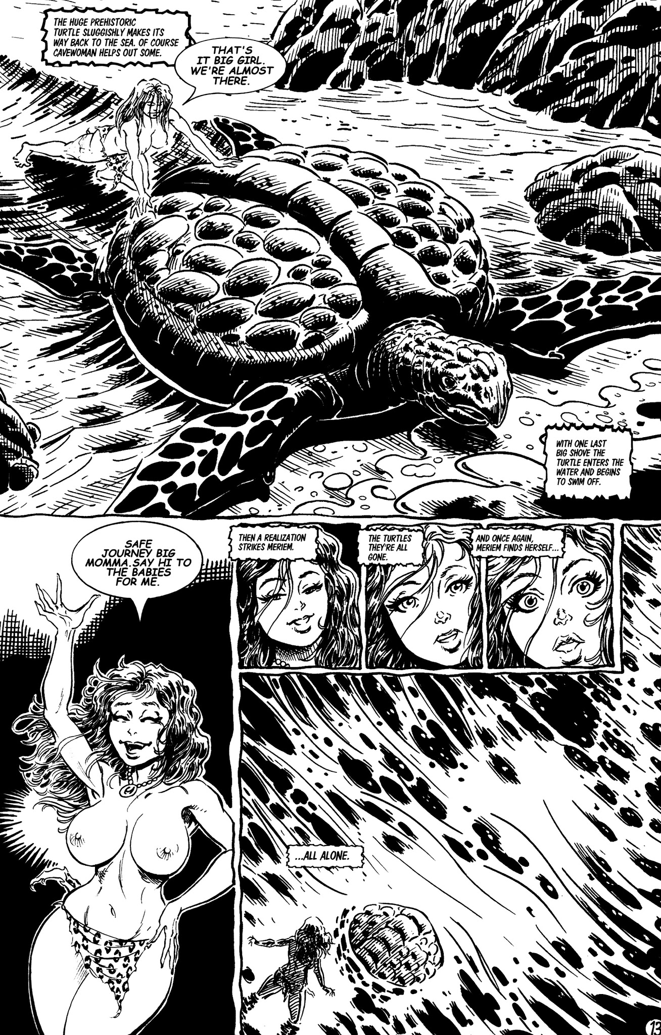 Read online Cavewoman: Sea Monsters comic -  Issue # Full - 15