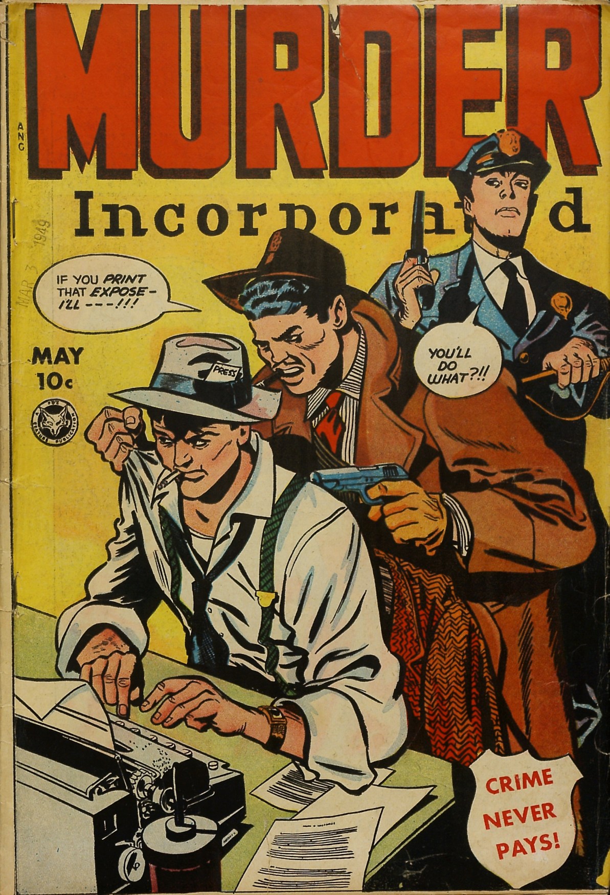 Read online Murder Incorporated (1948) comic -  Issue #10 - 1