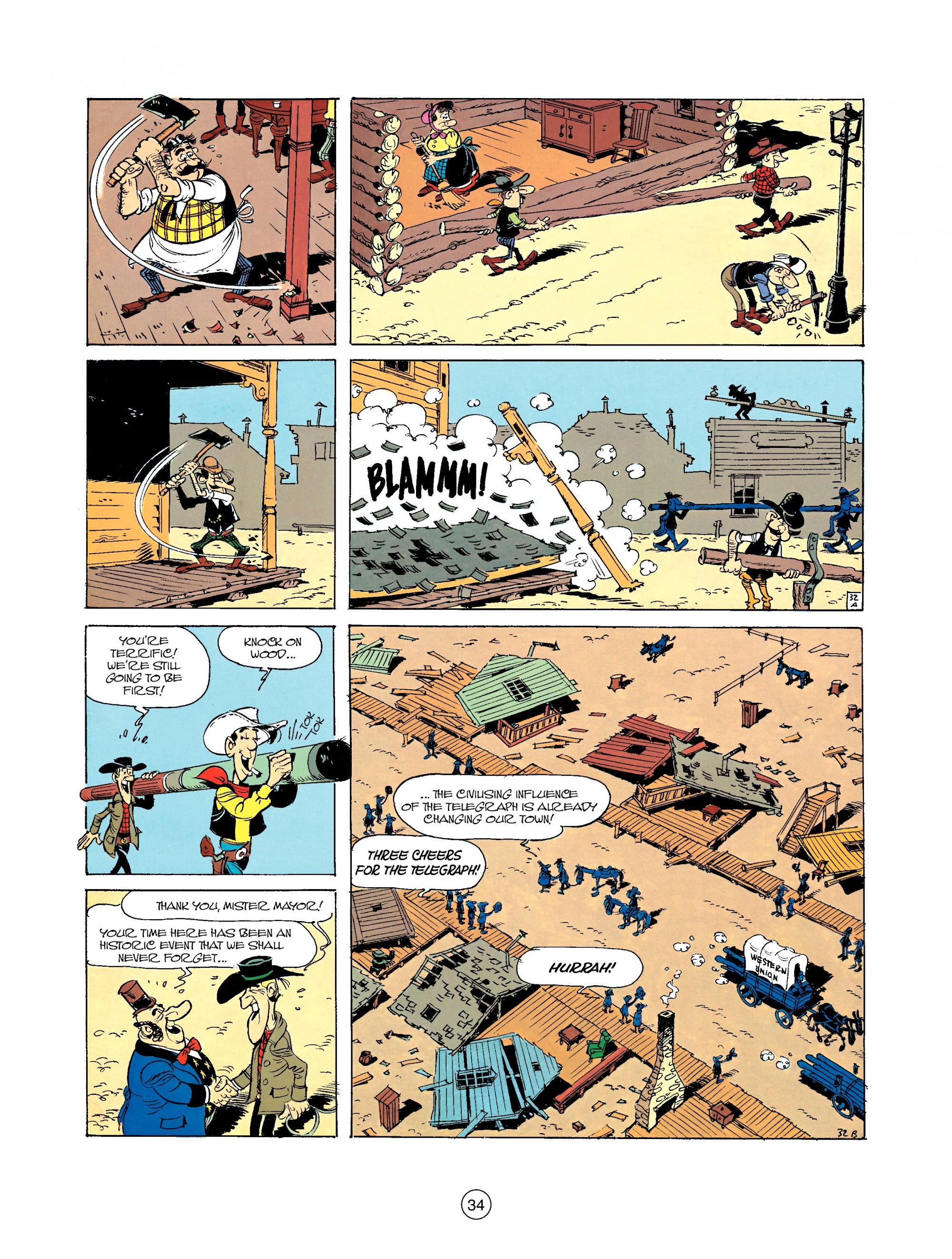 Read online A Lucky Luke Adventure comic -  Issue #35 - 34