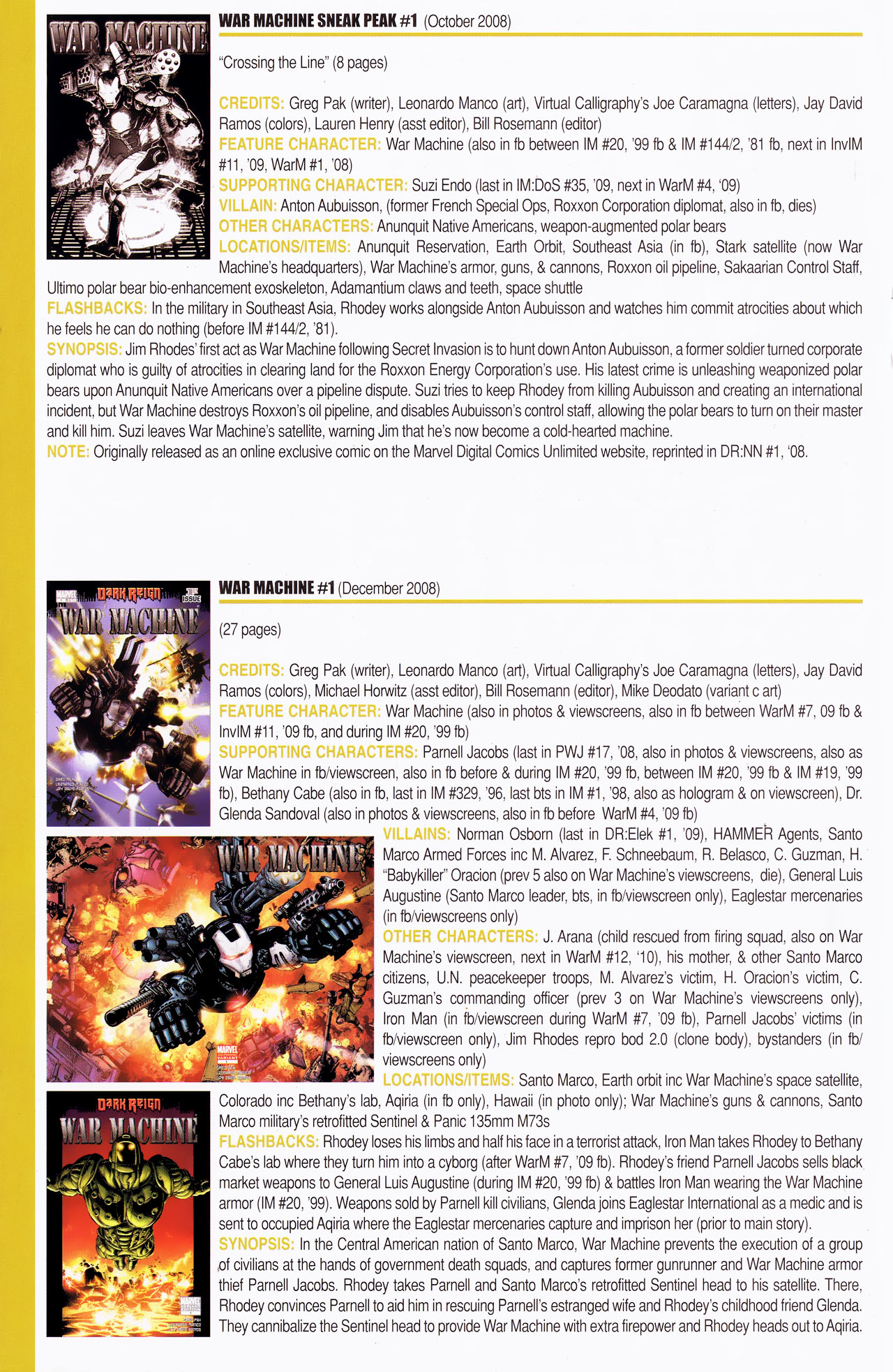 Read online Official Index to the Marvel Universe comic -  Issue #14 - 36