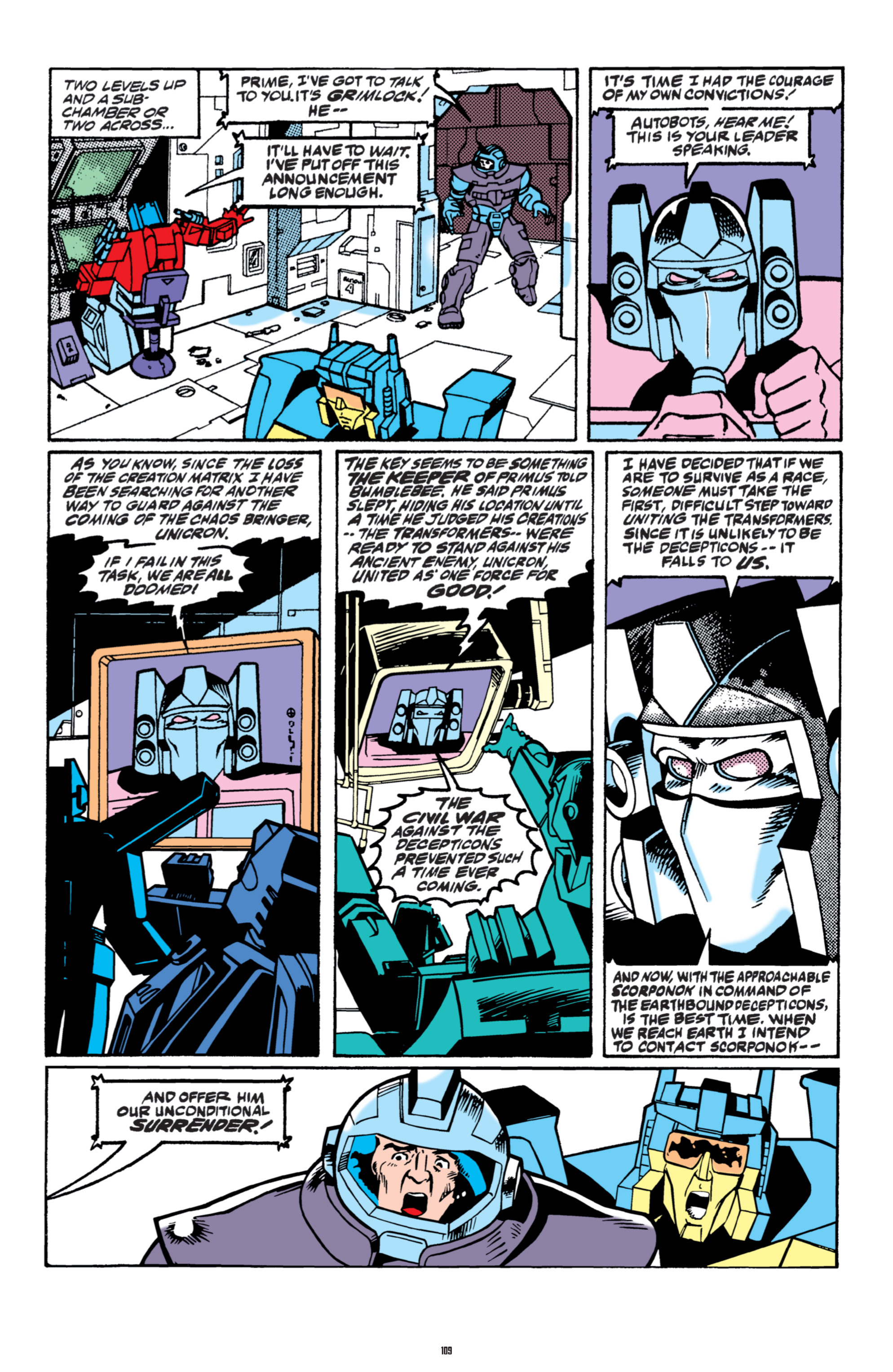 Read online The Transformers Classics comic -  Issue # TPB 6 - 109