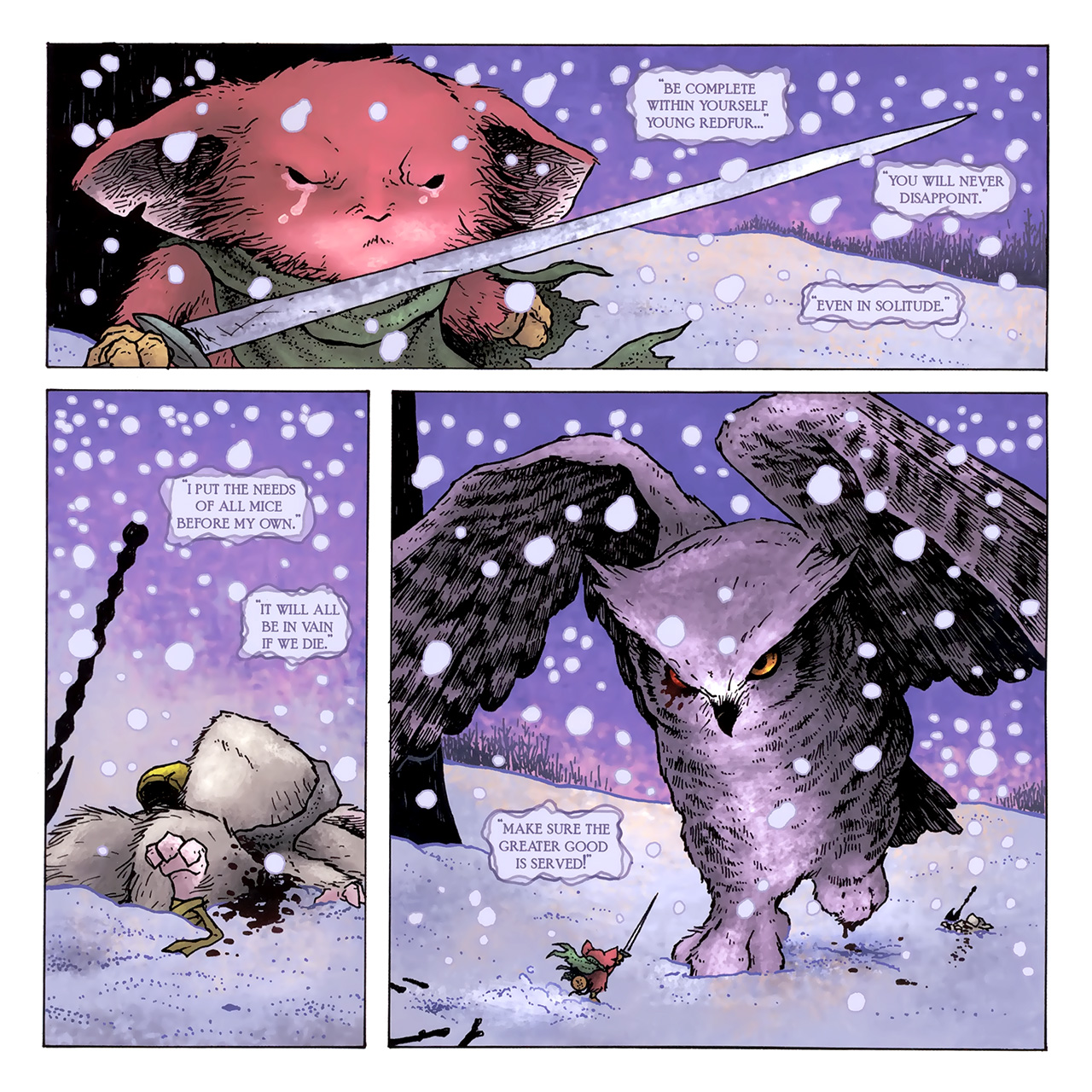 Read online Mouse Guard: Winter 1152 comic -  Issue #6 - 3