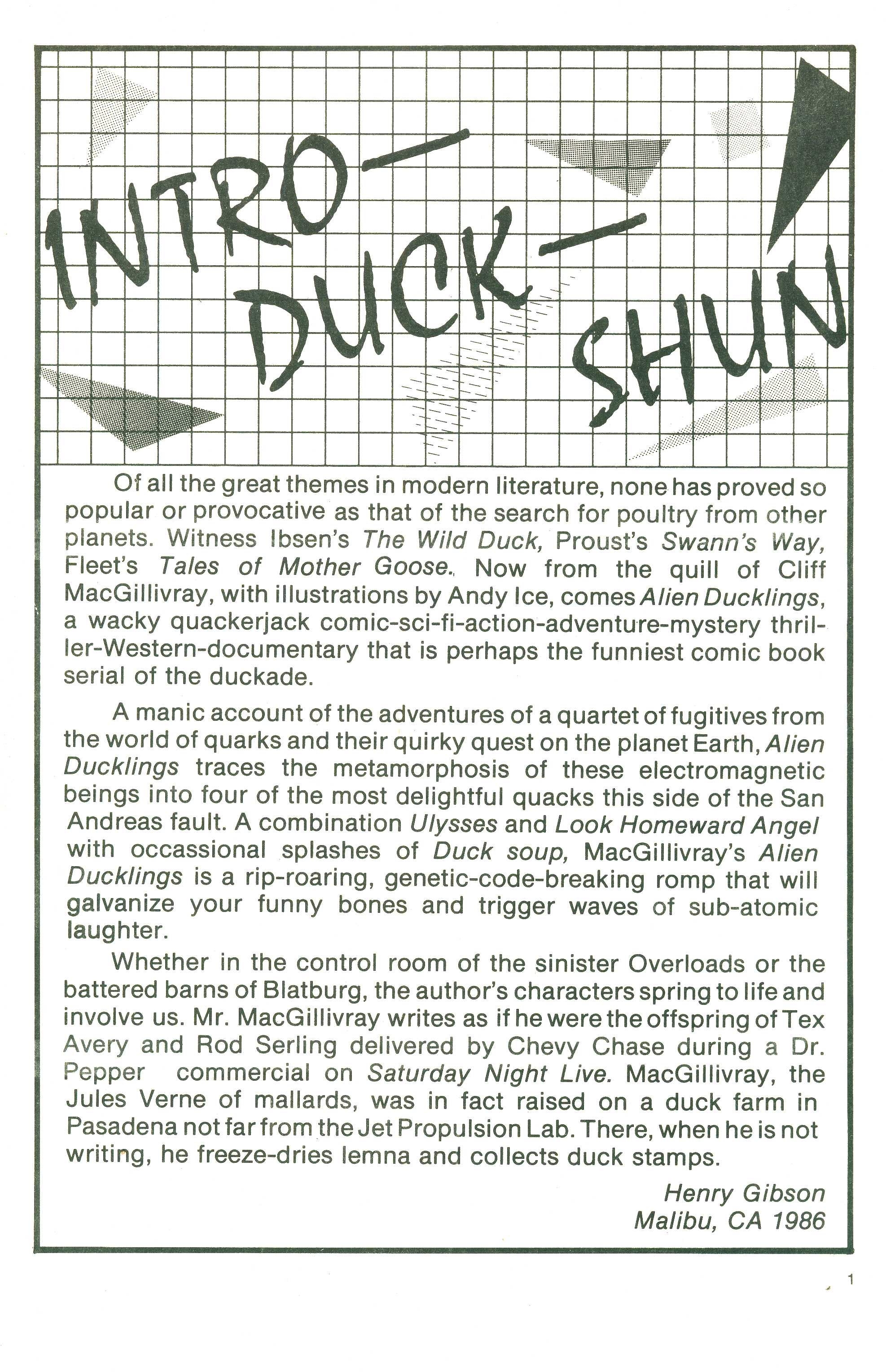Read online Alien Ducklings comic -  Issue #1 - 2