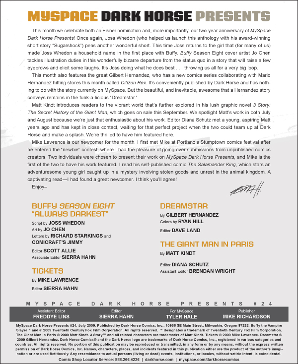 Read online MySpace Dark Horse Presents comic -  Issue #24 - 28