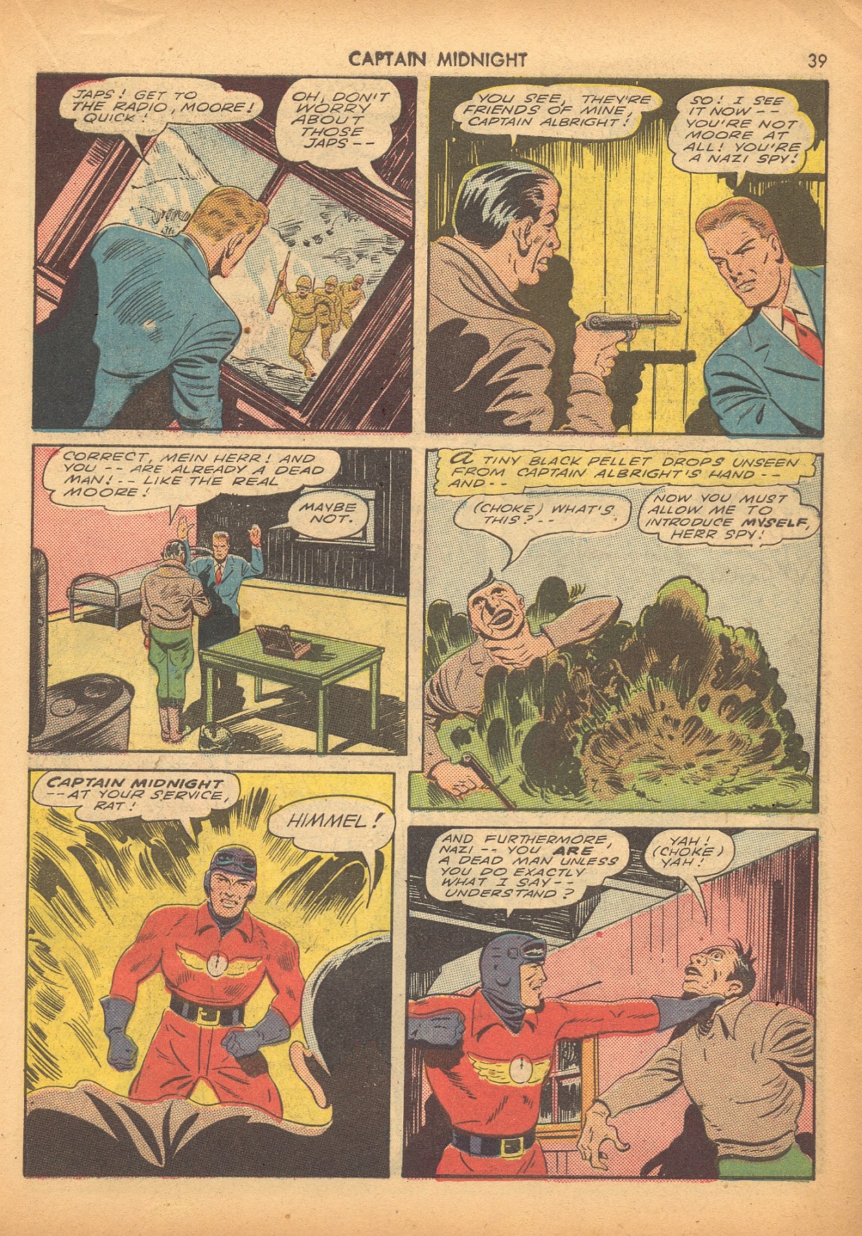 Read online Captain Midnight (1942) comic -  Issue #4 - 40