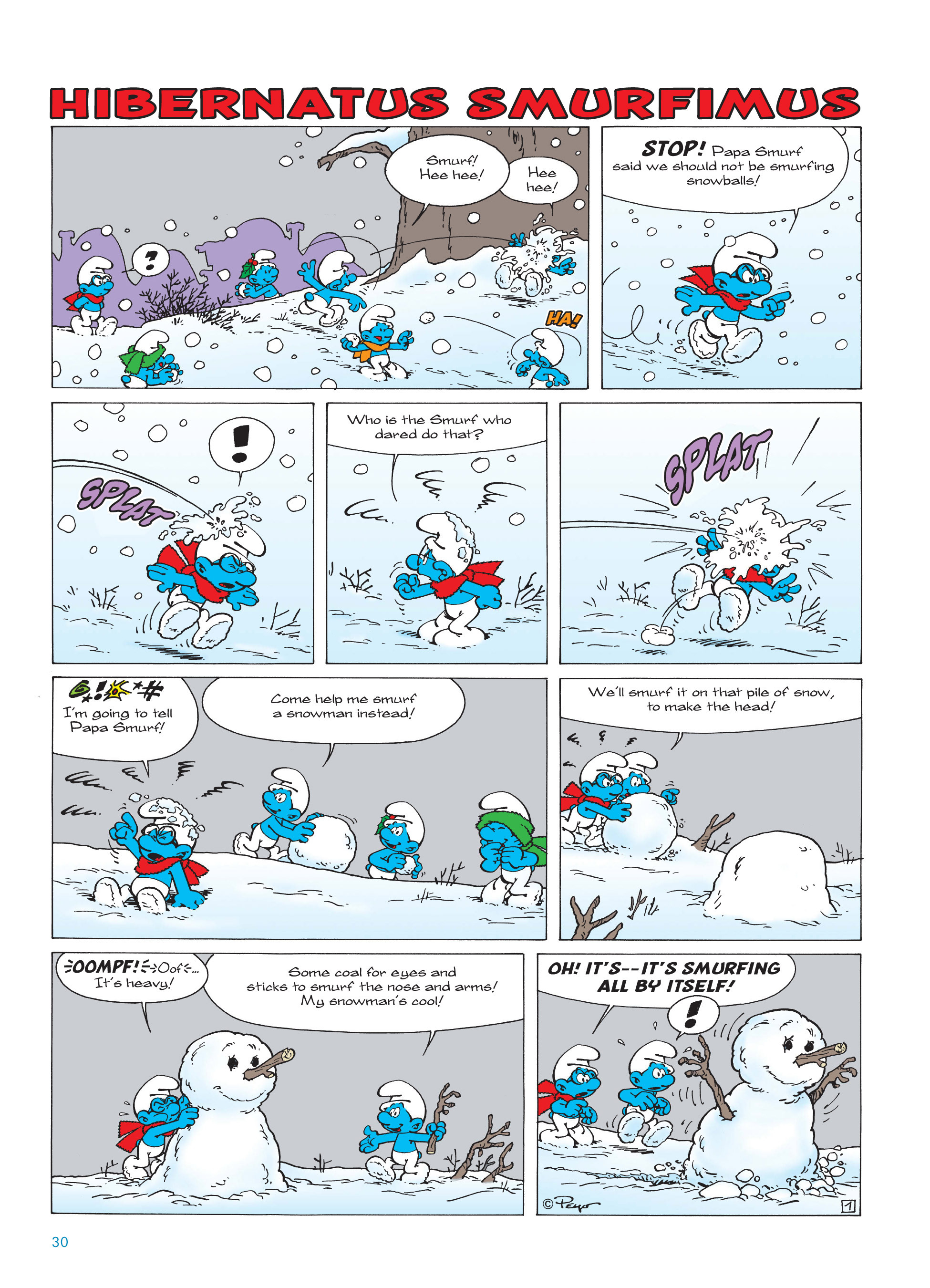 Read online The Smurfs Christmas comic -  Issue # Full - 30