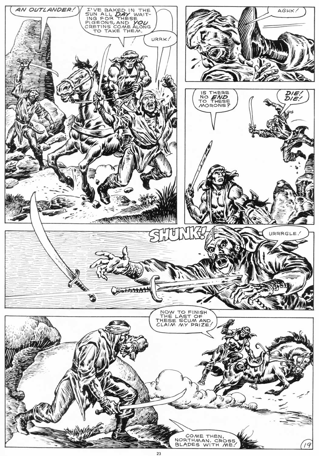 Read online The Savage Sword Of Conan comic -  Issue #152 - 25