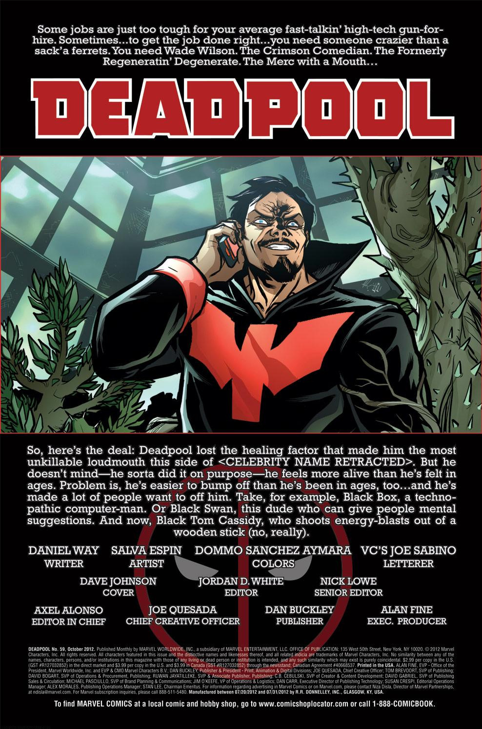 Read online Deadpool (2008) comic -  Issue #59 - 2