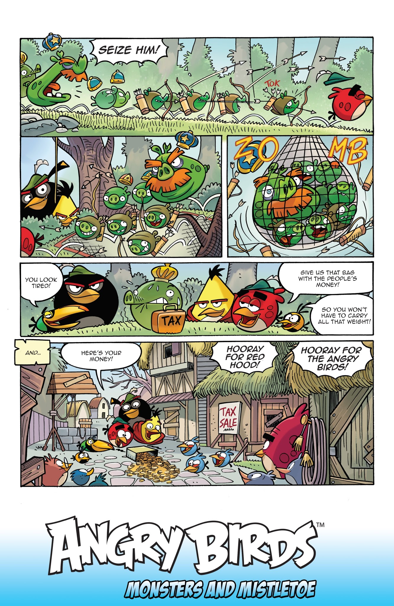 Read online Angry Birds Comics Quarterly comic -  Issue # Issue Monsters and Mistletoe - 26
