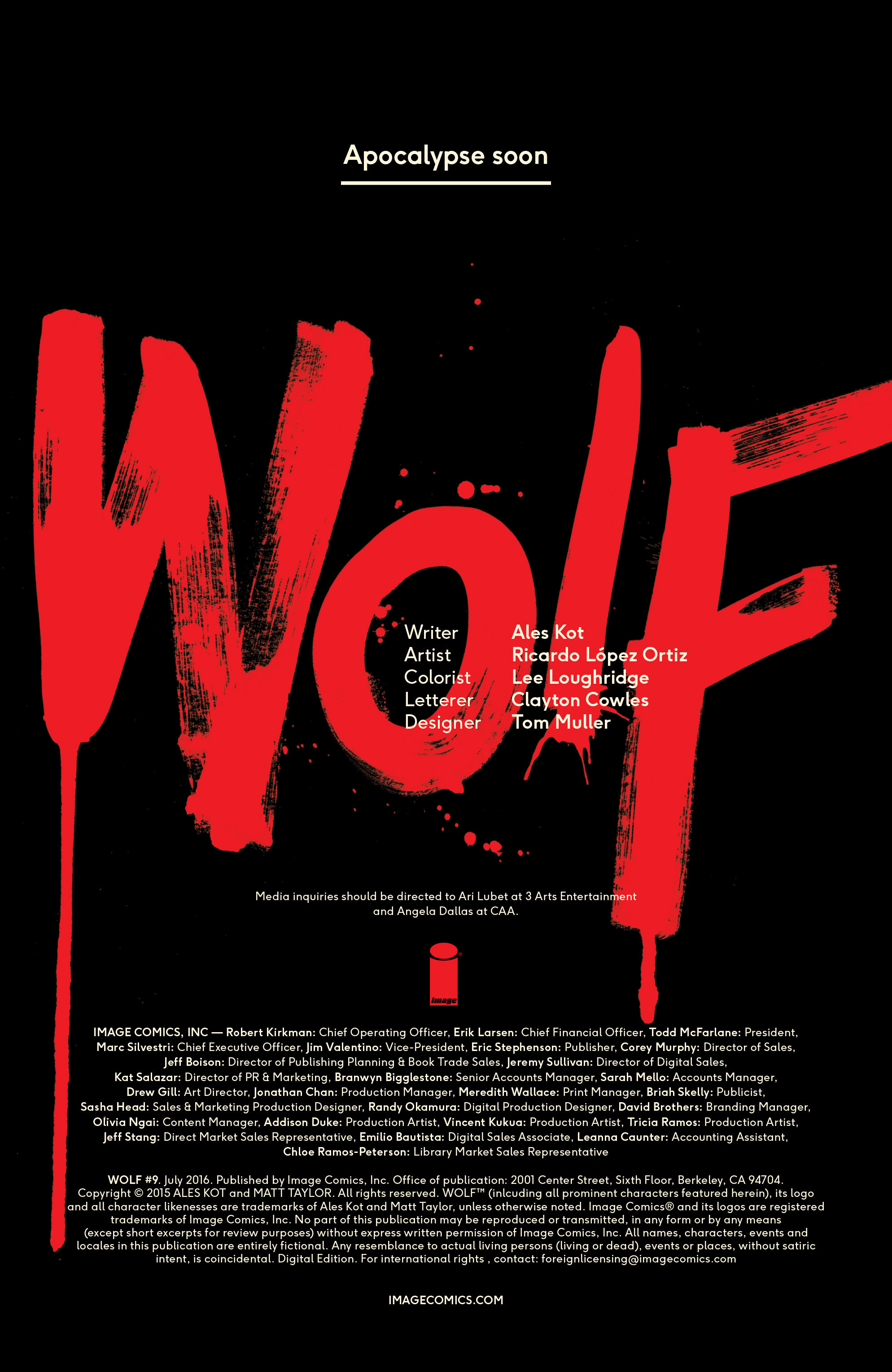 Read online Wolf (2015) comic -  Issue #9 - 2