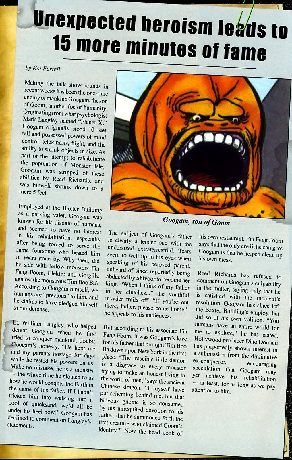 Read online Marvel Monsters: From the Files of Ulysses Bloodstone (and the Monster Hunters) comic -  Issue # Full - 12