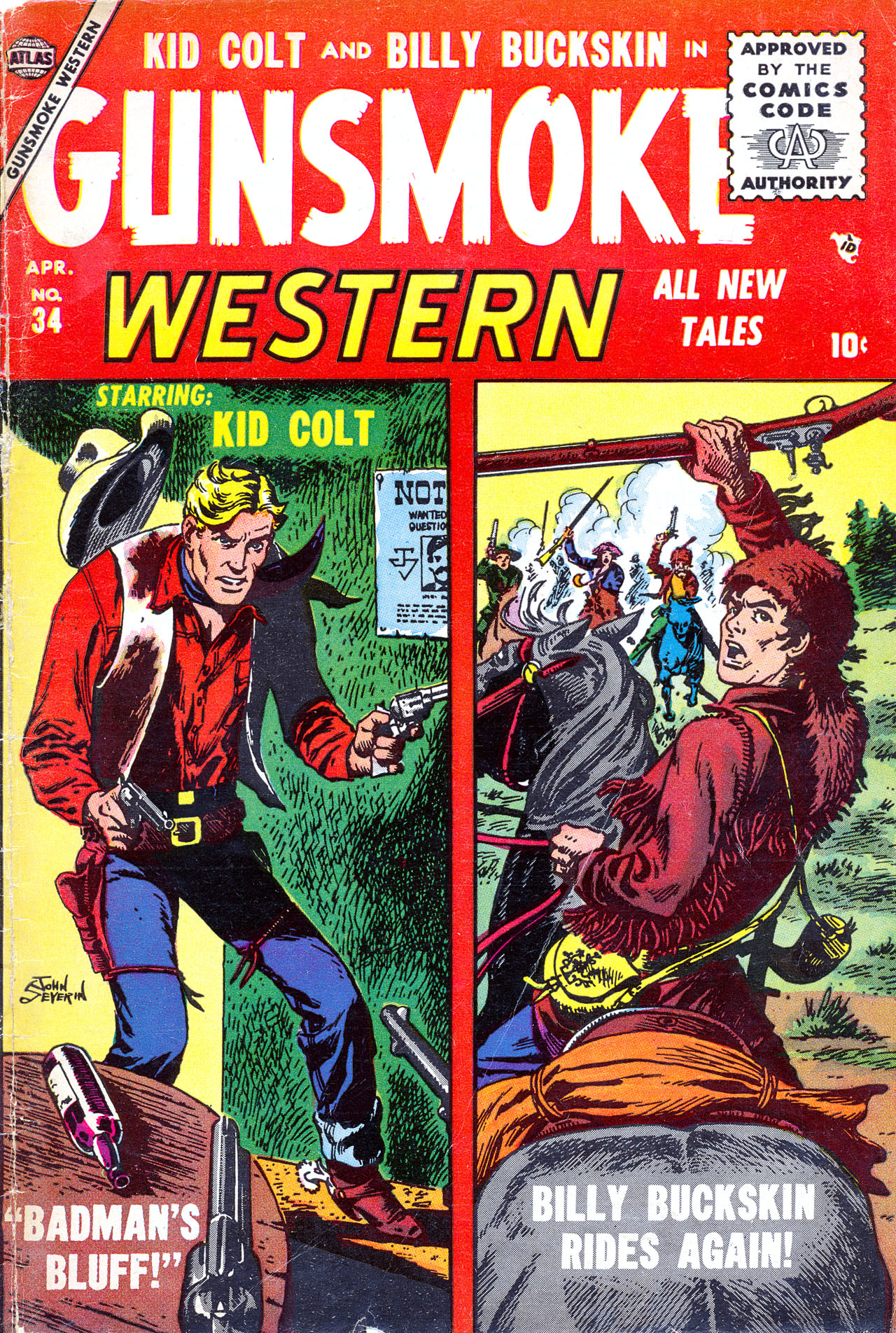 Read online Gunsmoke Western comic -  Issue #34 - 1