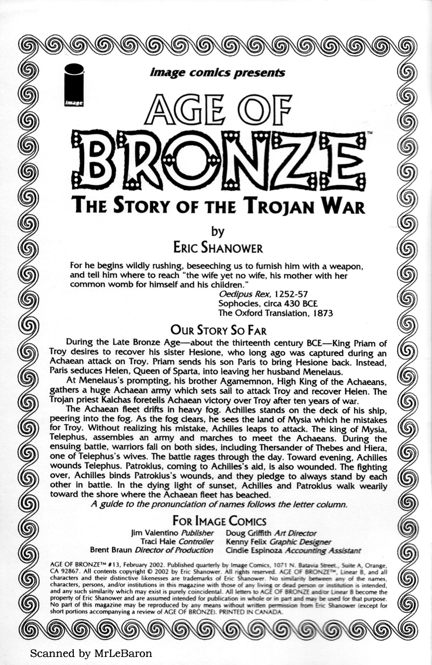 Read online Age of Bronze comic -  Issue #13 - 2