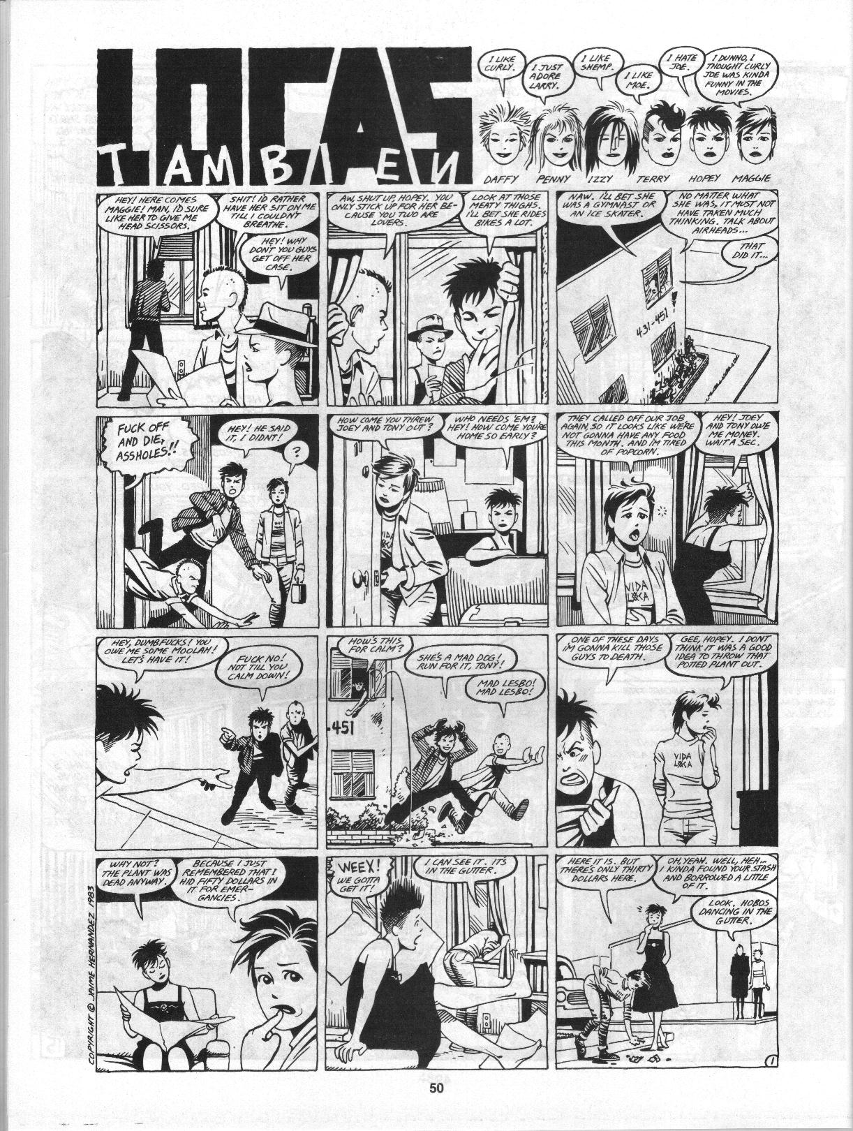 Read online Love and Rockets (1982) comic -  Issue #3 - 52