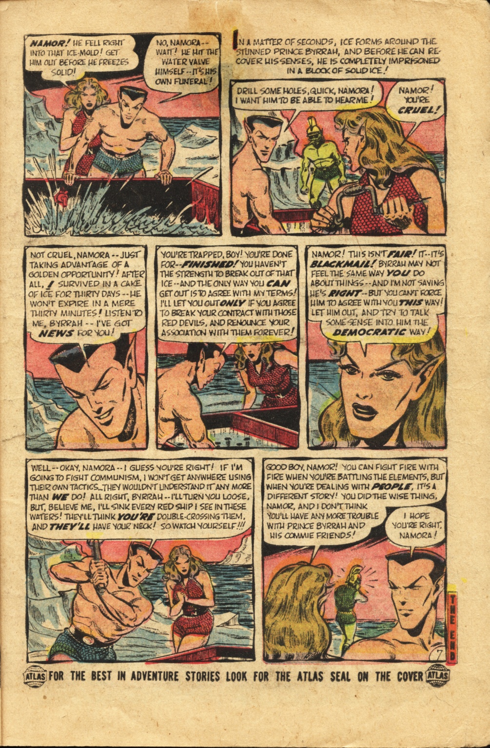 Read online Sub-Mariner Comics comic -  Issue #41 - 8