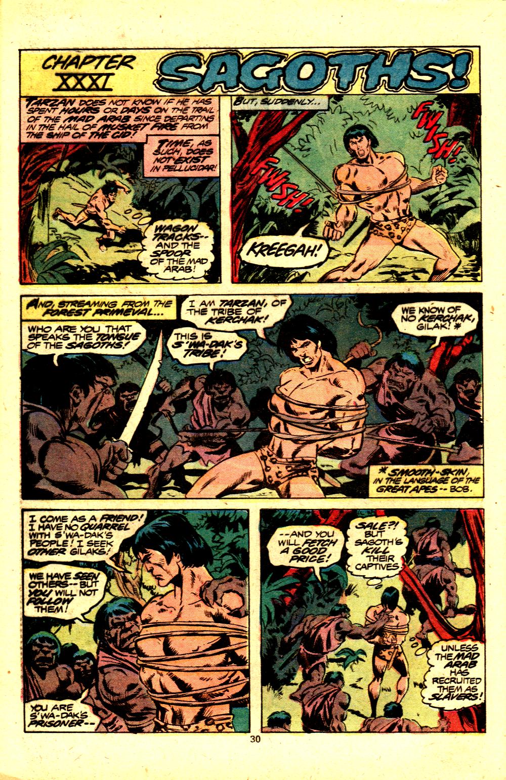 Read online Tarzan (1977) comic -  Issue #20 - 19