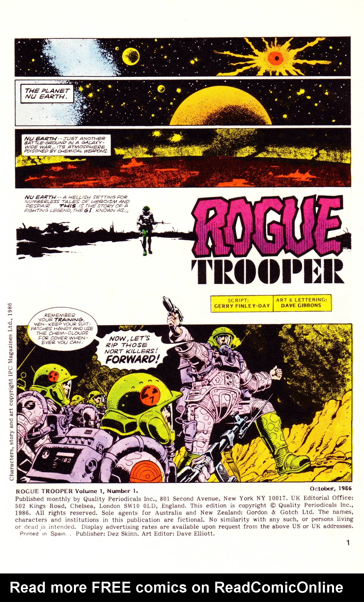 Read online Rogue Trooper (1986) comic -  Issue #1 - 2
