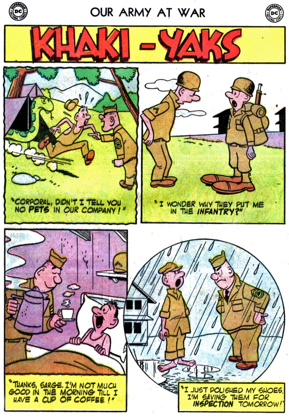 Read online Our Army at War (1952) comic -  Issue #52 - 24