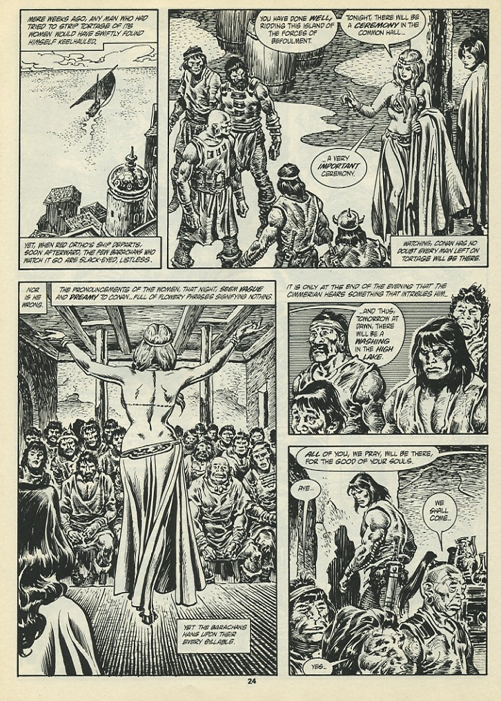 Read online The Savage Sword Of Conan comic -  Issue #198 - 26