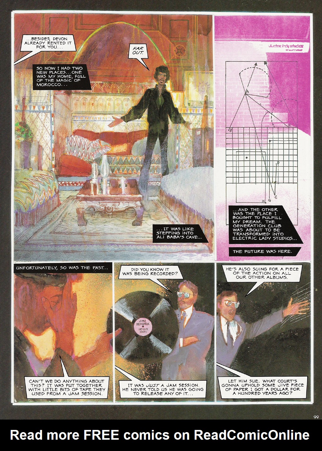 Read online Voodoo Child - The Illustrated Legend of Jimi Hendrix comic -  Issue # TPB - 102