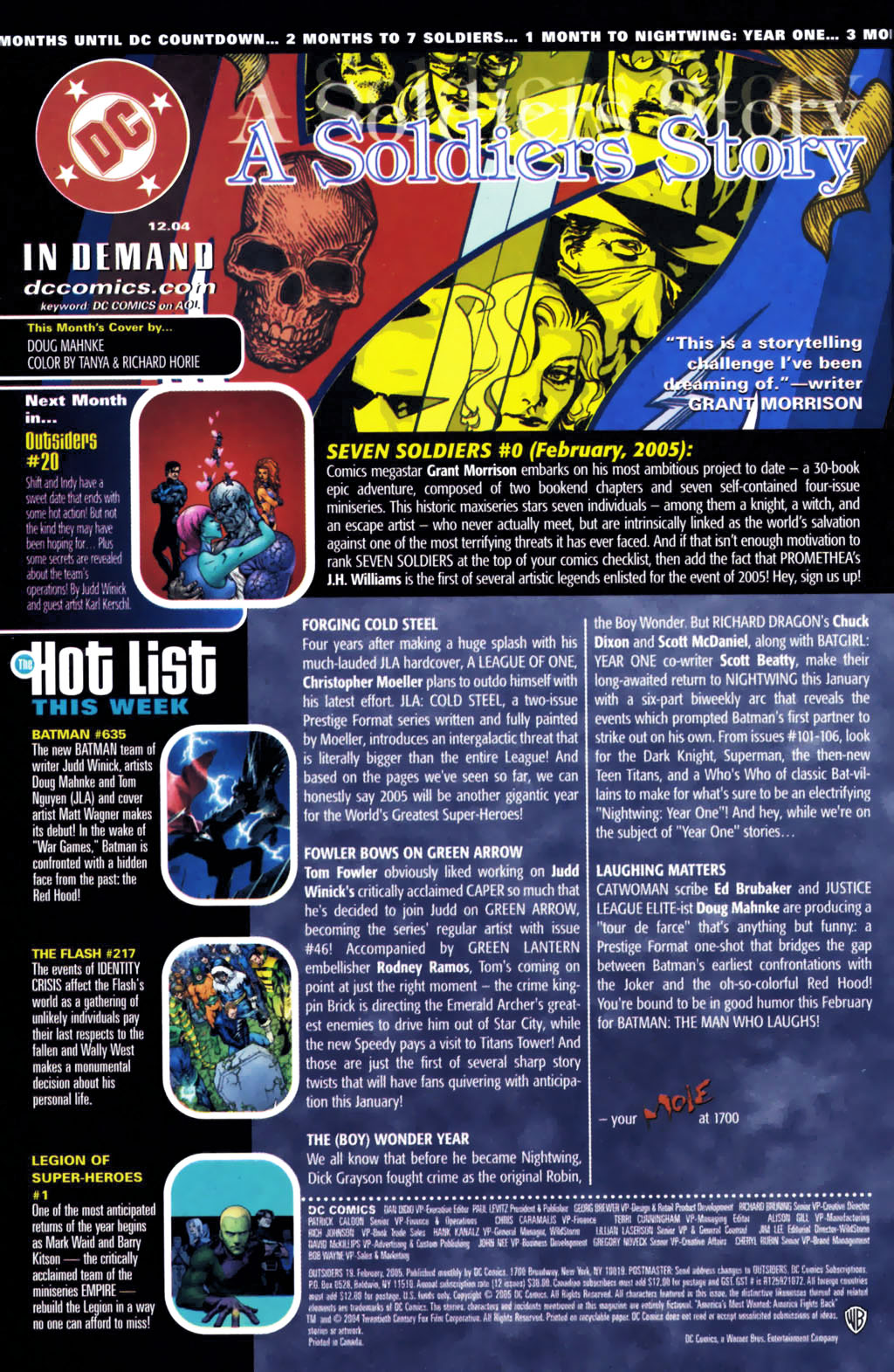 Read online Outsiders (2003) comic -  Issue #19 - 25