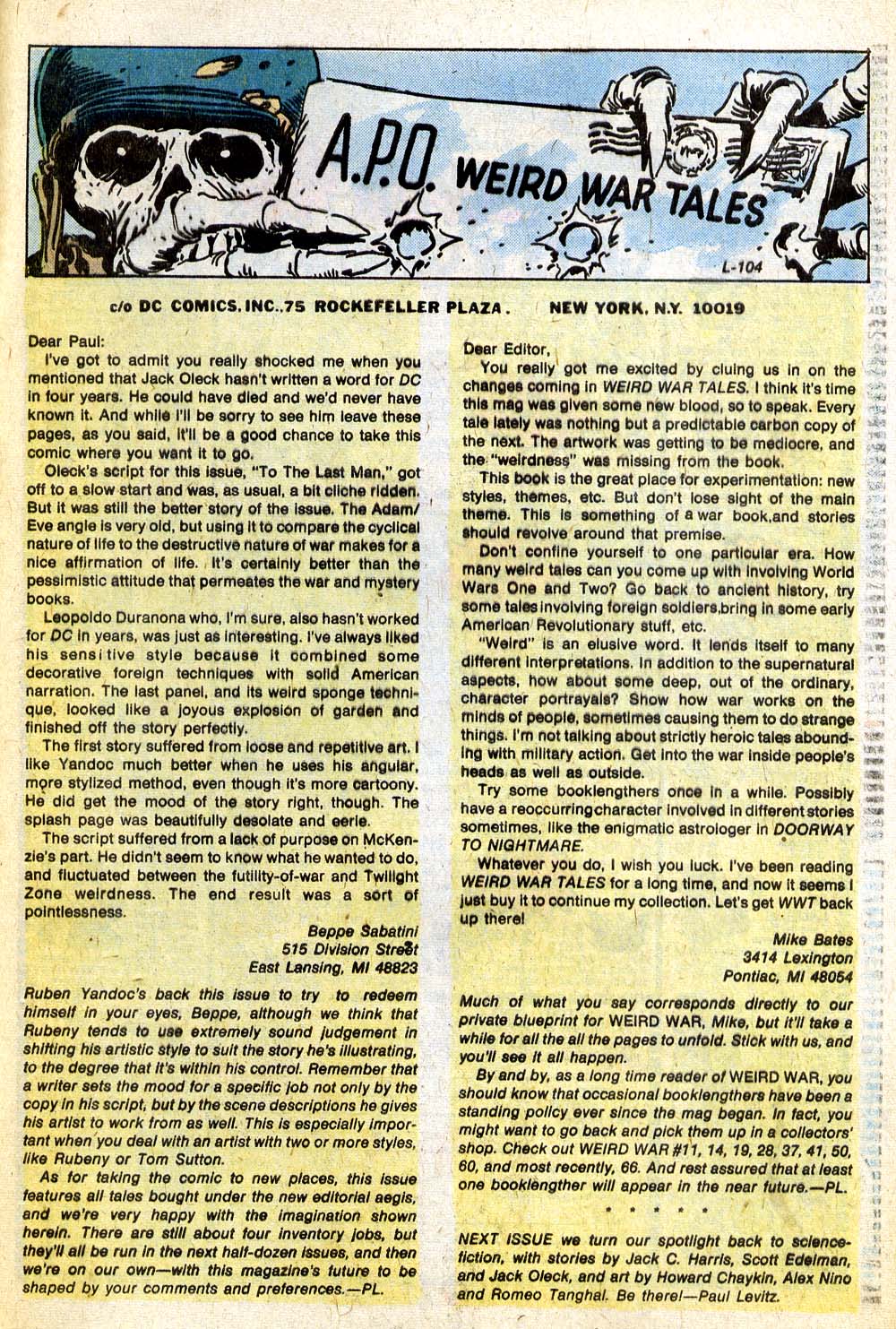 Read online Weird War Tales (1971) comic -  Issue #68 - 40