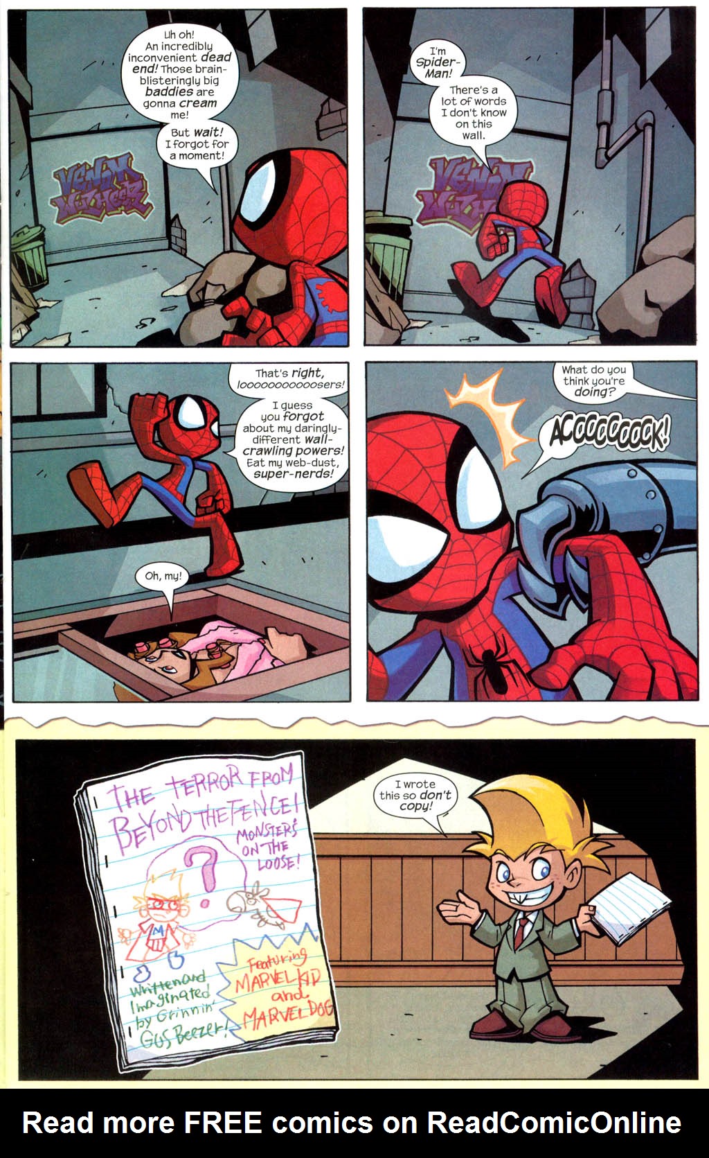 Read online Marvelous Adventures of Gus Beezer comic -  Issue # Gus Beezer and Spider-Man - 4