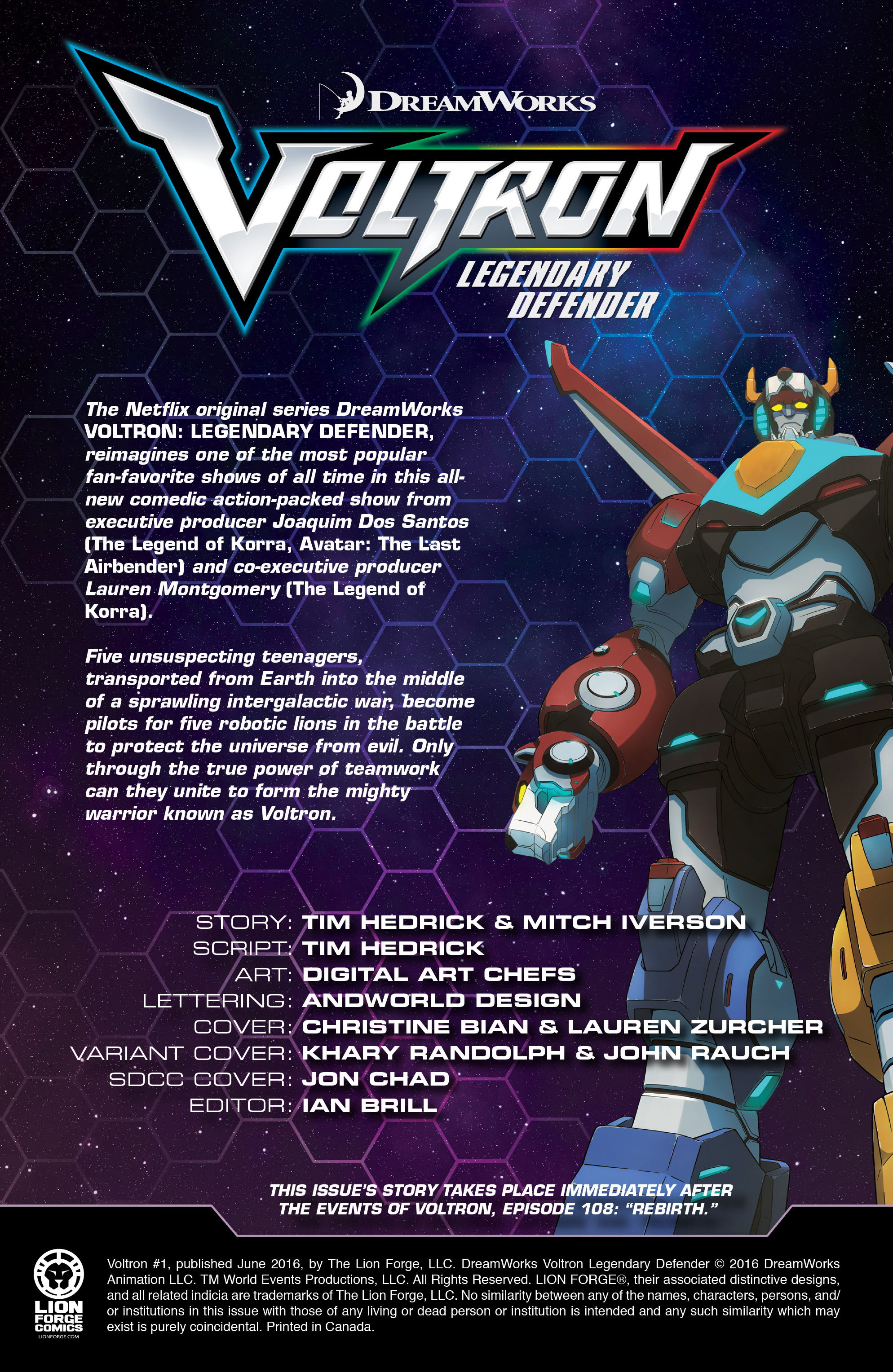 Read online Voltron: Legendary Defender comic -  Issue #1 - 2