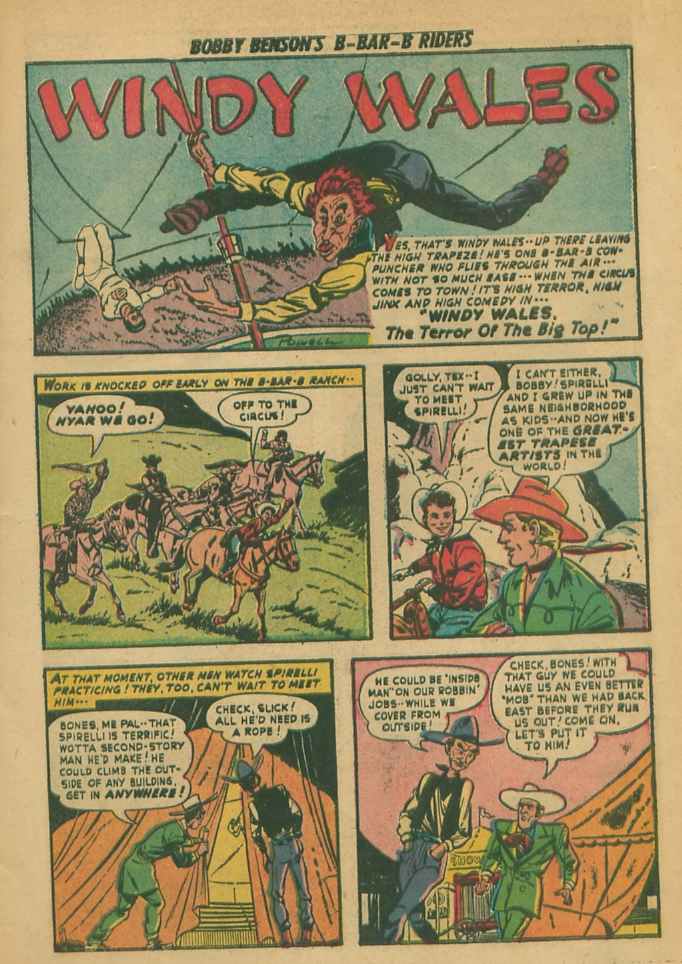 Read online Bobby Benson's B-Bar-B Riders comic -  Issue #9 - 11