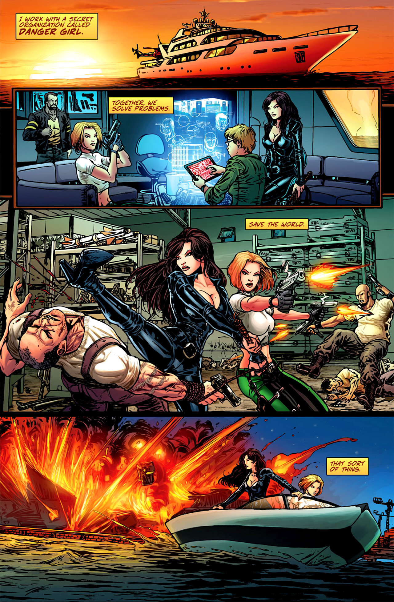 Read online Danger Girl and the Army of Darkness comic -  Issue #1 - 5