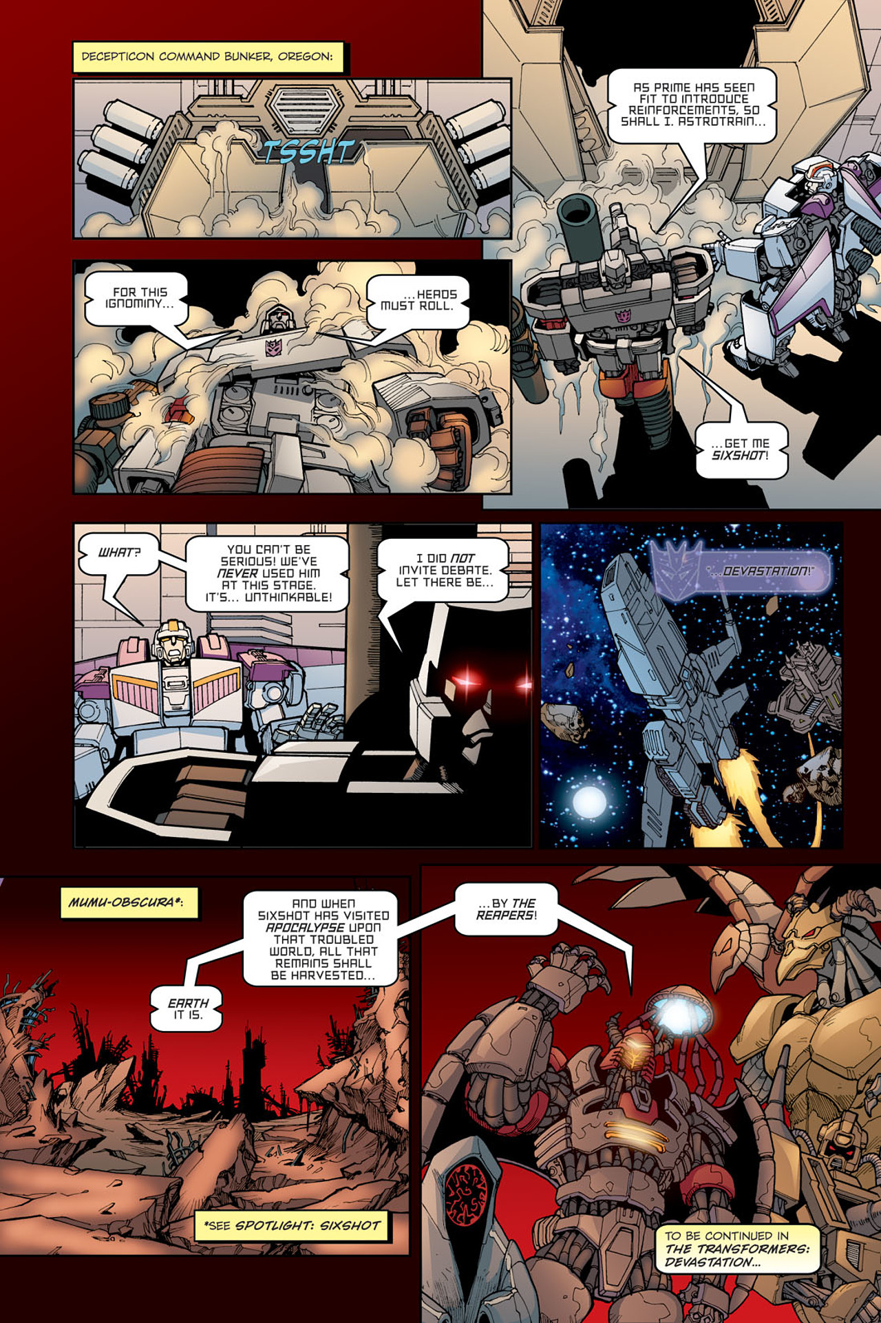 Read online The Transformers: Escalation comic -  Issue #6 - 27