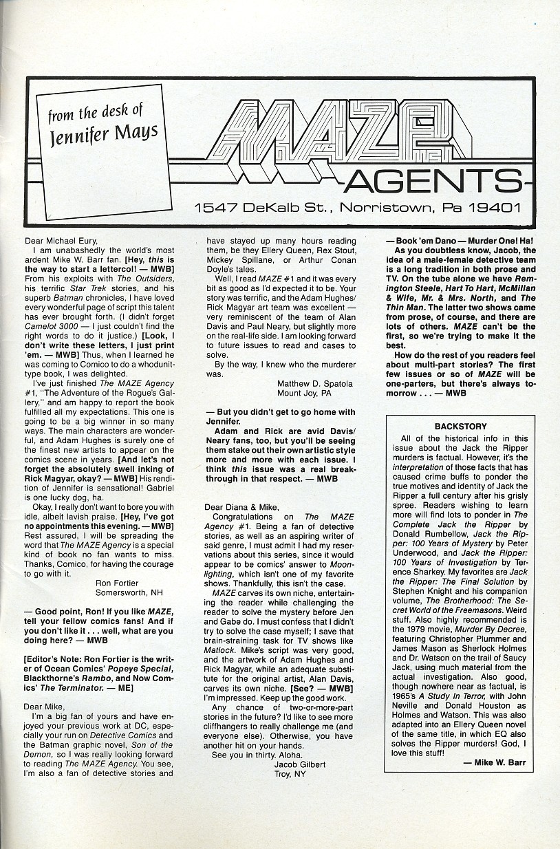 Read online Maze Agency (1988) comic -  Issue #4 - 35