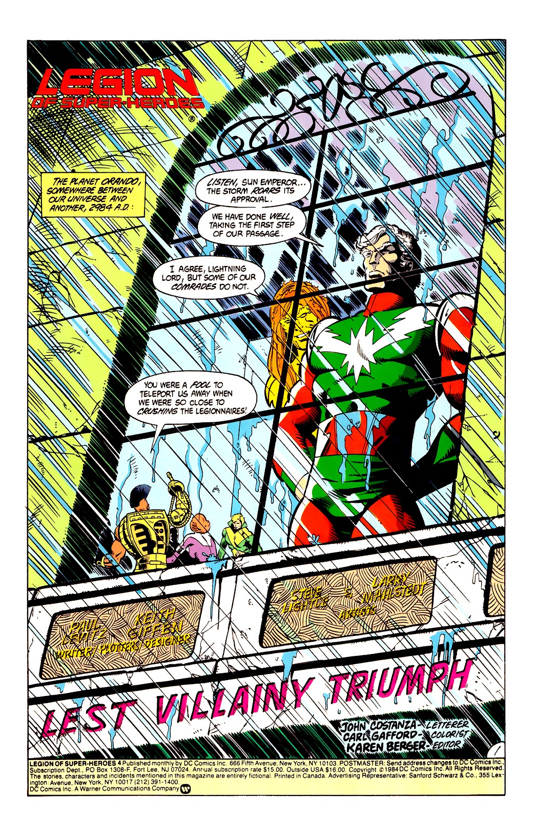Legion of Super-Heroes (1984) issue 4 - Page 3