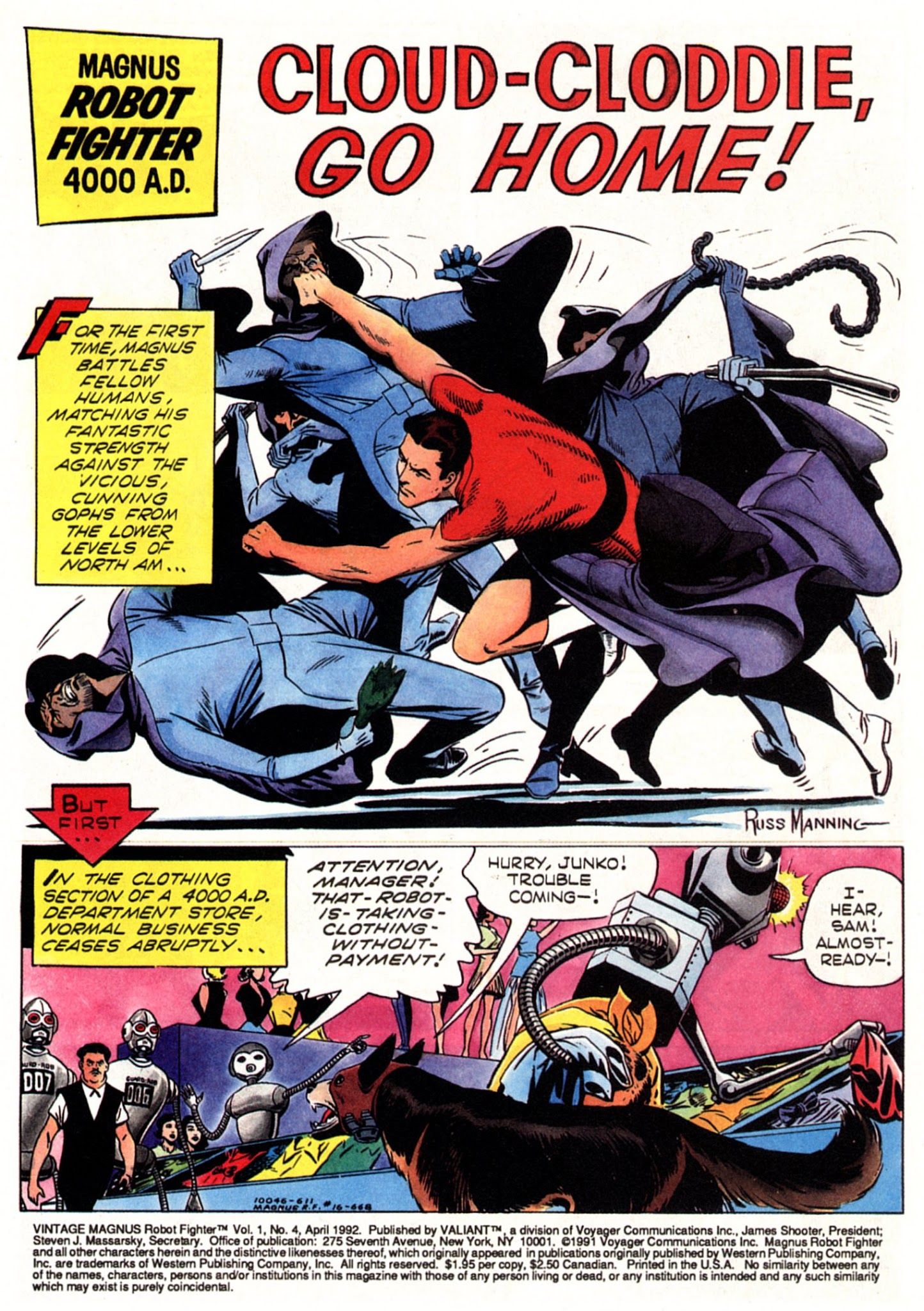 Read online Vintage Magnus, Robot Fighter comic -  Issue #4 - 2
