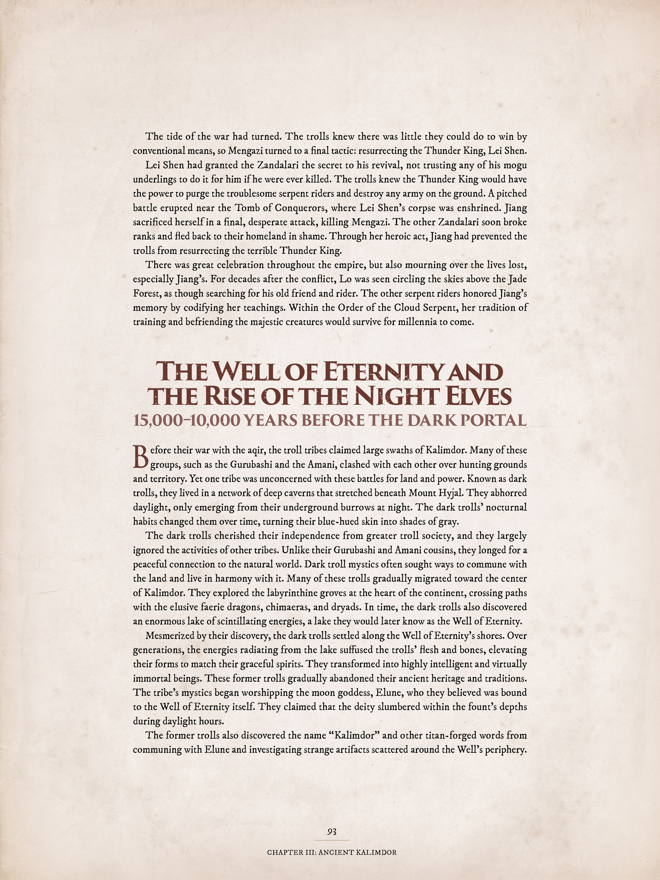Read online World of Warcraft Chronicle Vol. 1 comic -  Issue # Full - 90