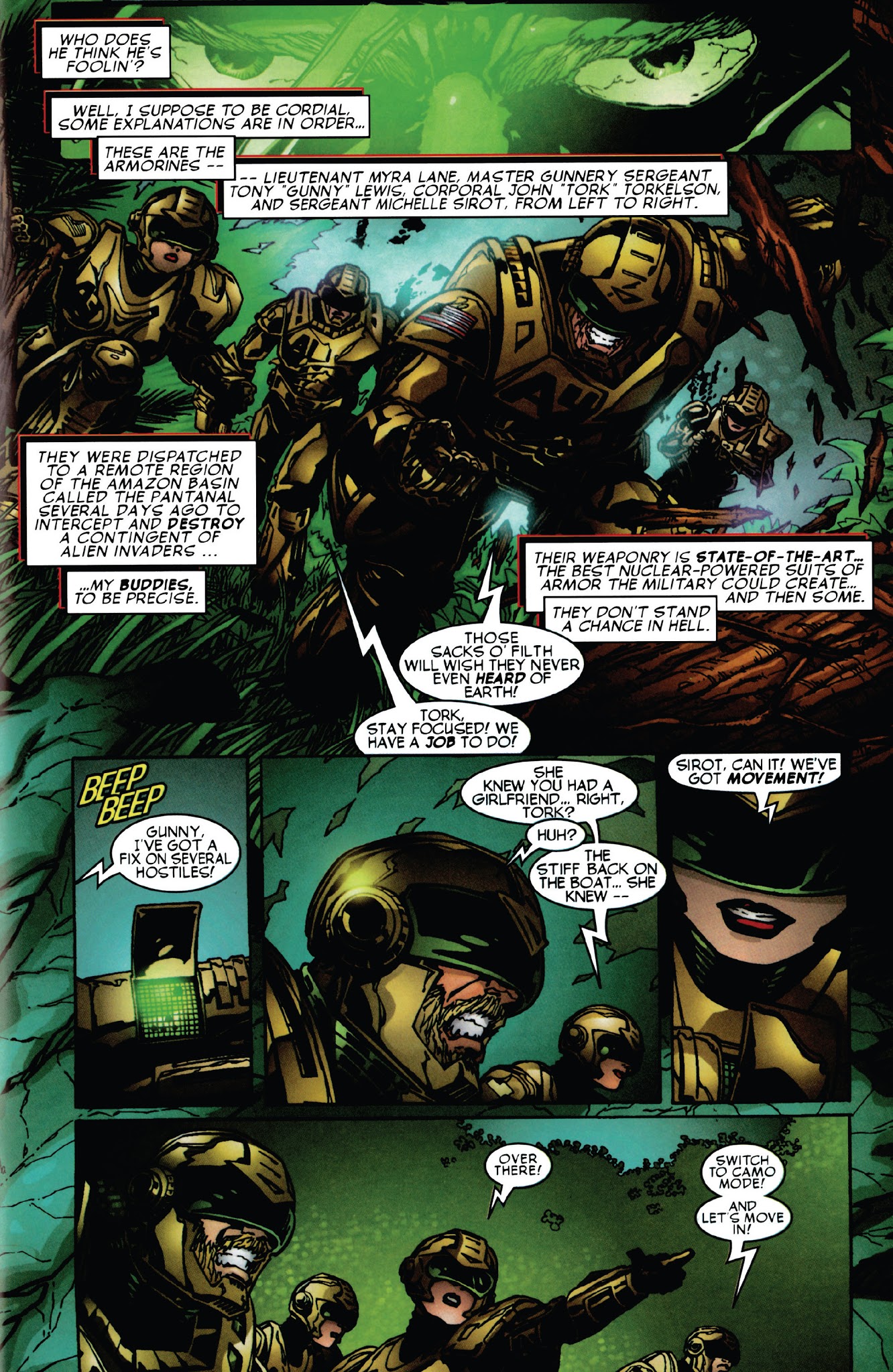 Read online Armorines (1999) comic -  Issue #2 - 10