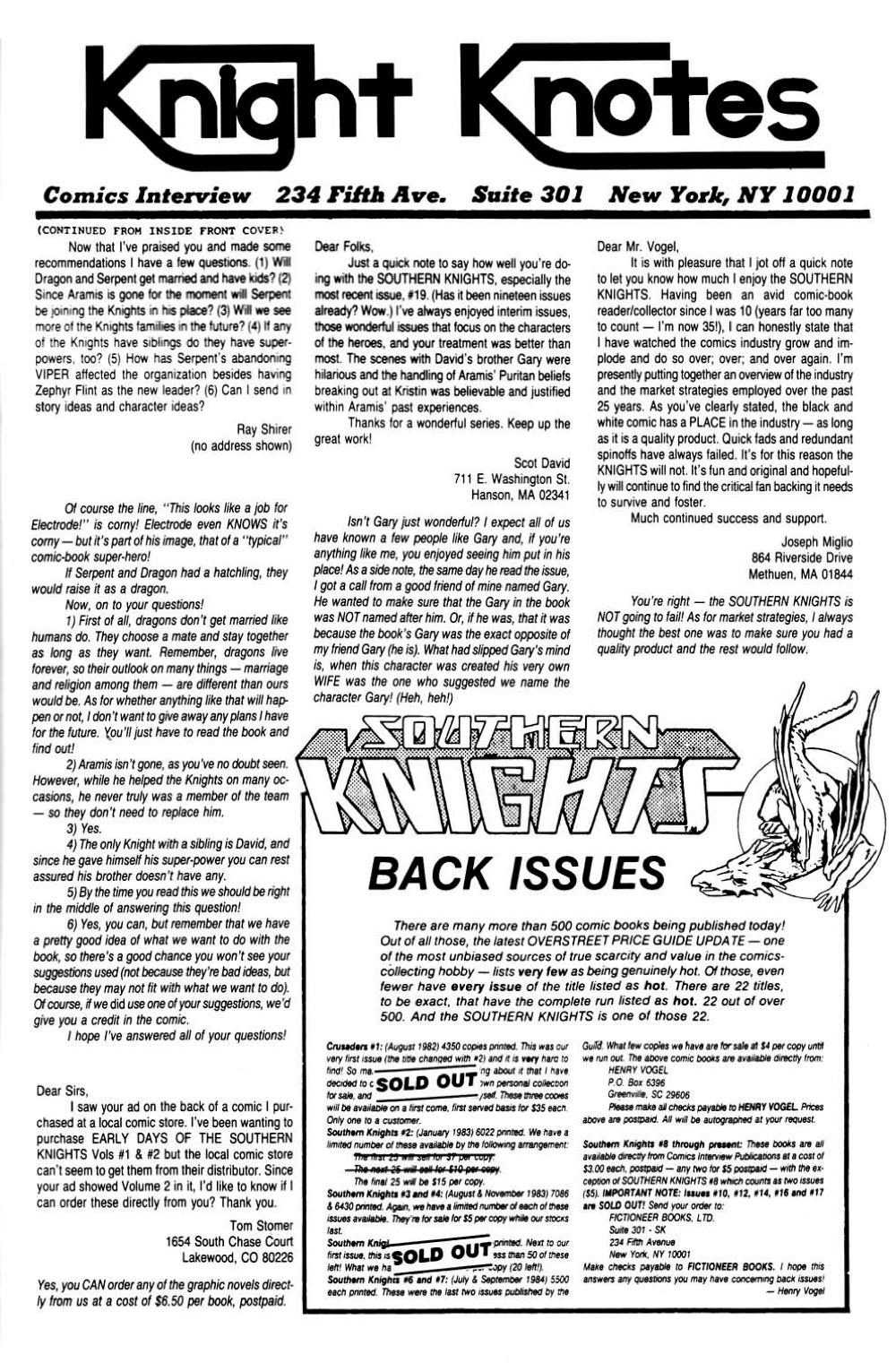 Read online Southern Knights comic -  Issue #25 - 27