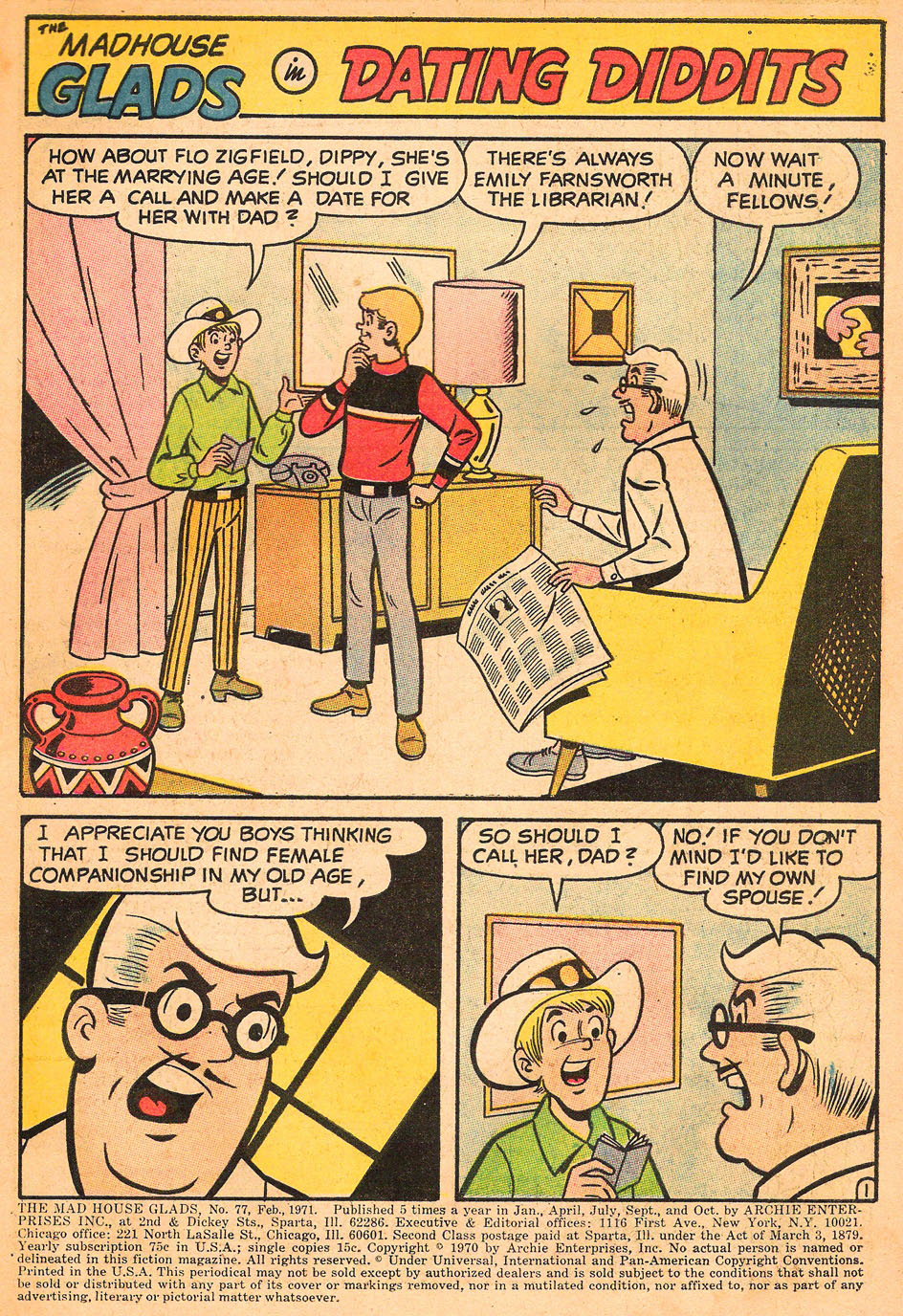 Read online The Mad House Glads comic -  Issue #77 - 3