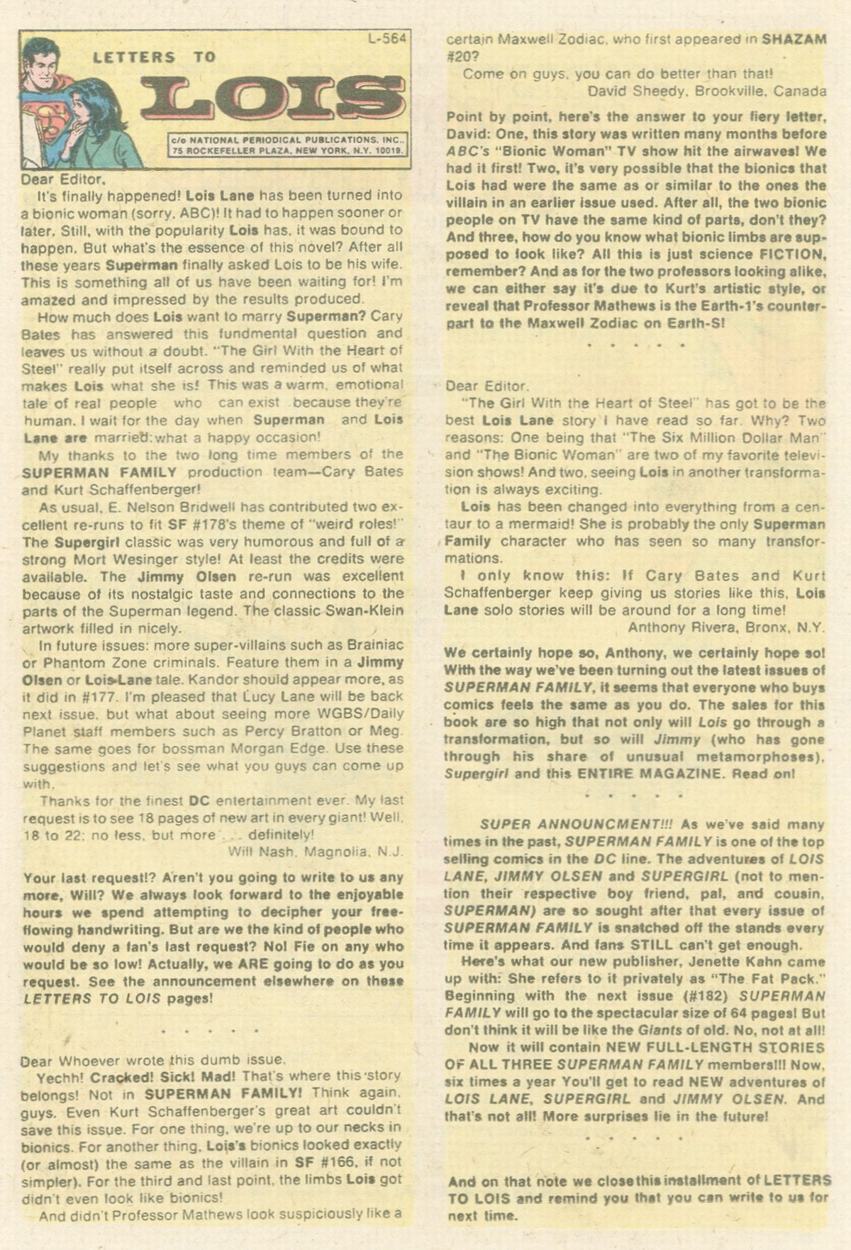 Read online The Superman Family comic -  Issue #181 - 26