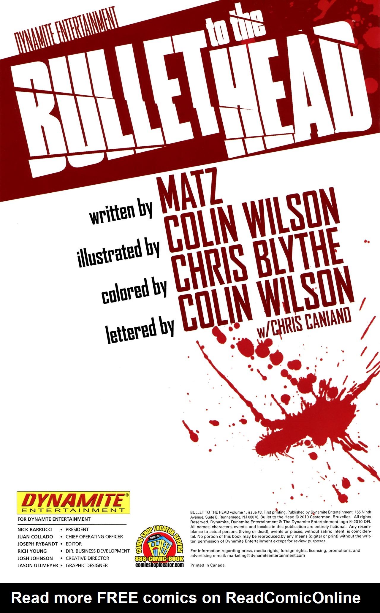 Read online Bullet to the Head comic -  Issue #3 - 2
