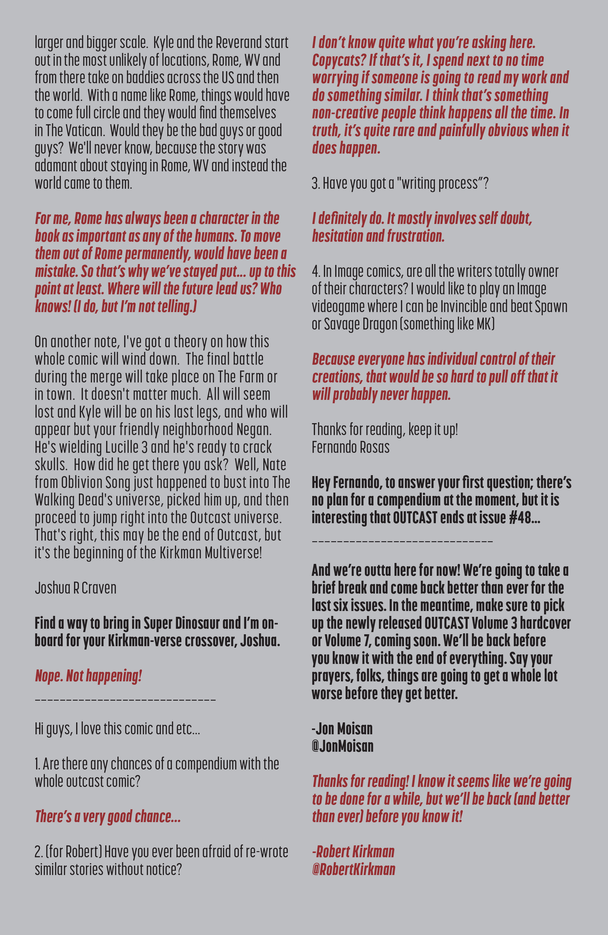 Read online Outcast by Kirkman & Azaceta comic -  Issue #42 - 22