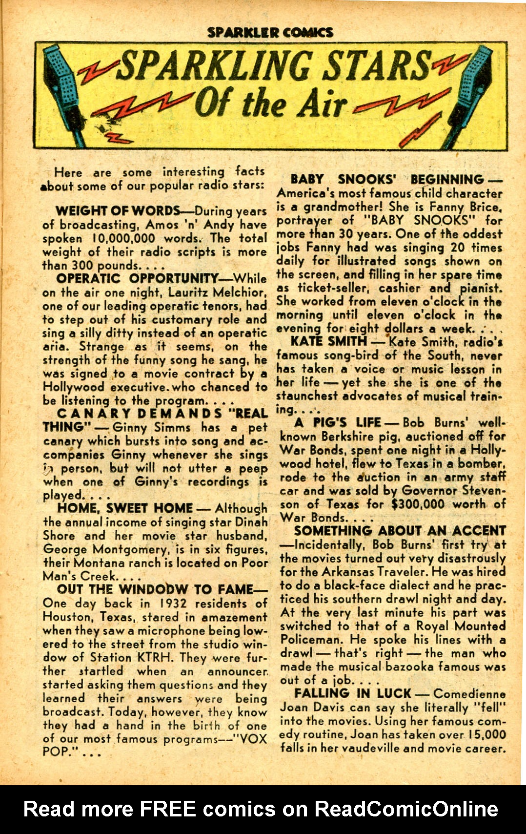 Read online Sparkler Comics comic -  Issue #62 - 19