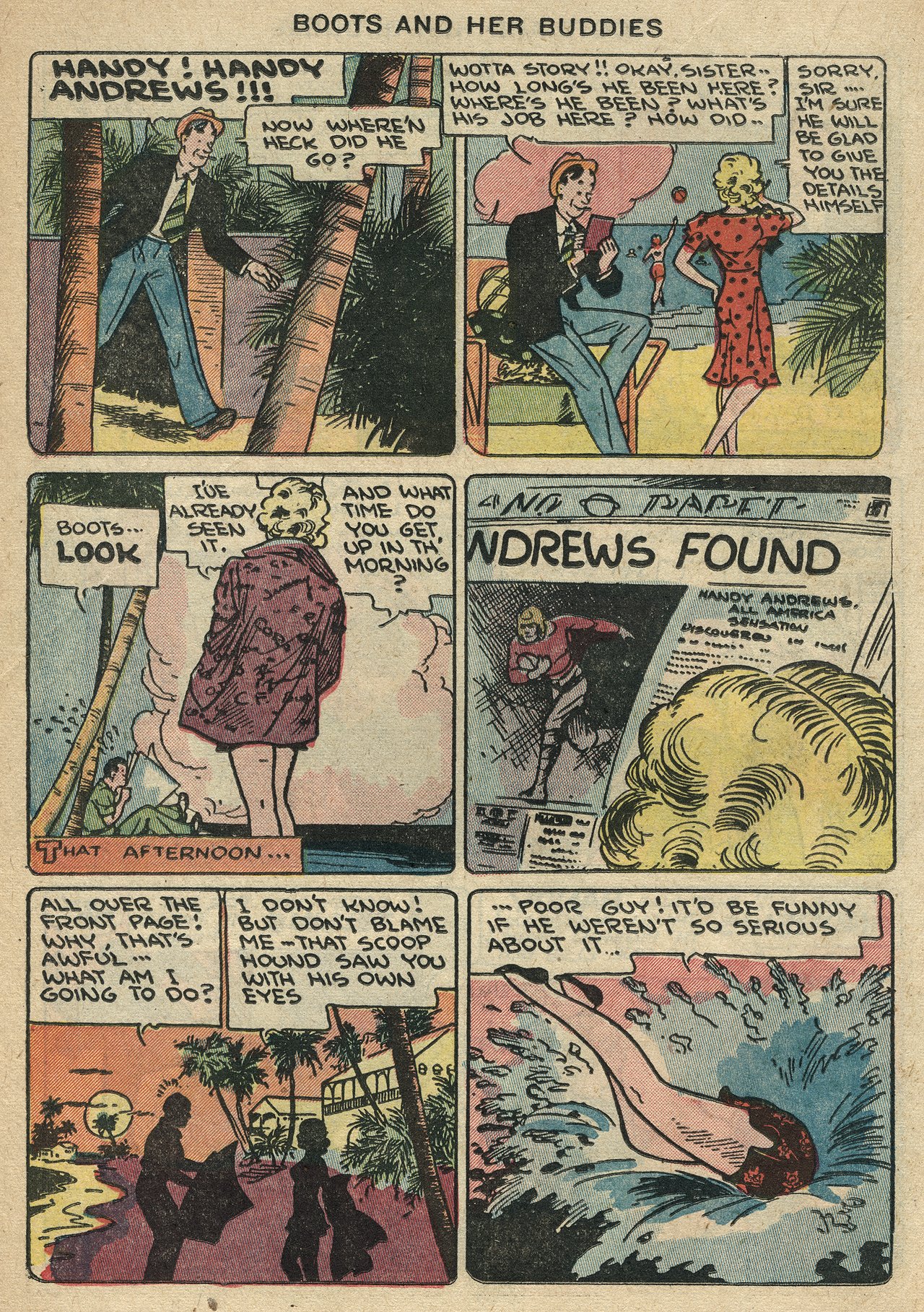 Read online Boots and Her Buddies (1948) comic -  Issue #6 - 16