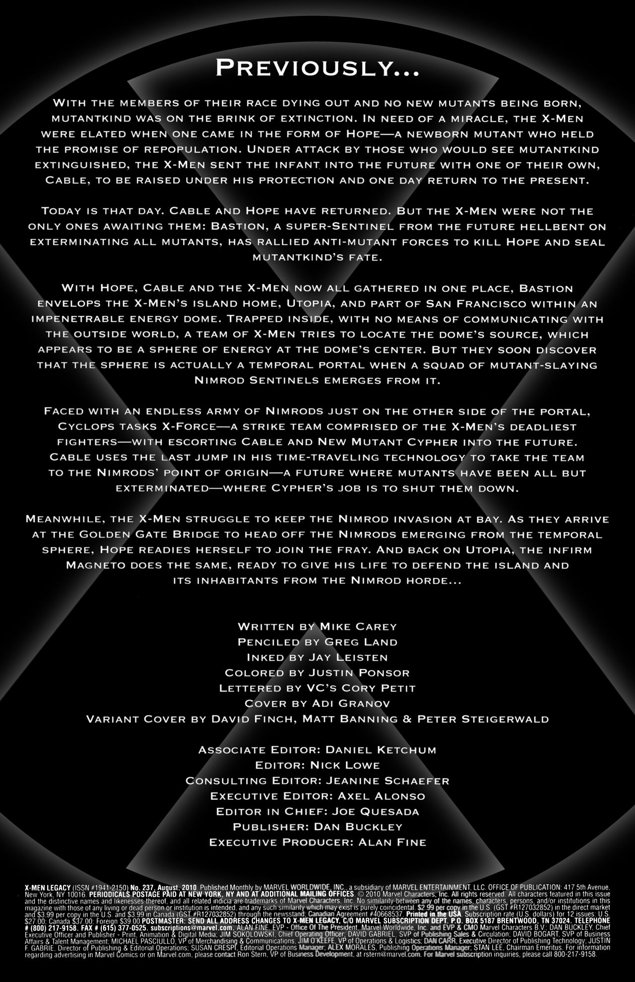 Read online X-Men Legacy (2008) comic -  Issue #237 - 3